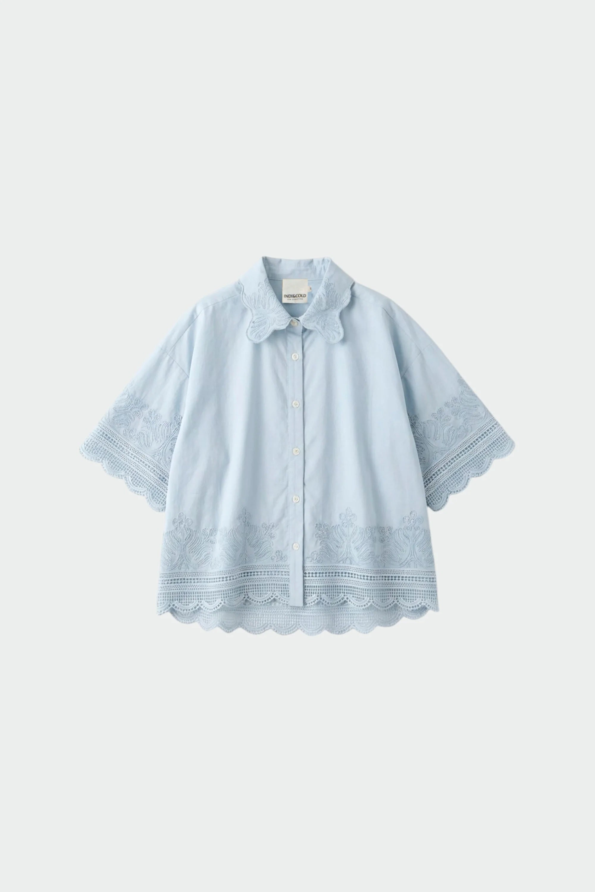 Embroidered Poplin Shirt