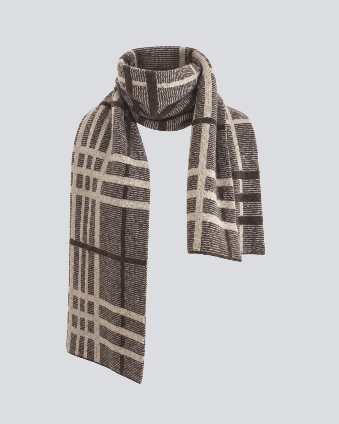Yak Down Checkered Scarf