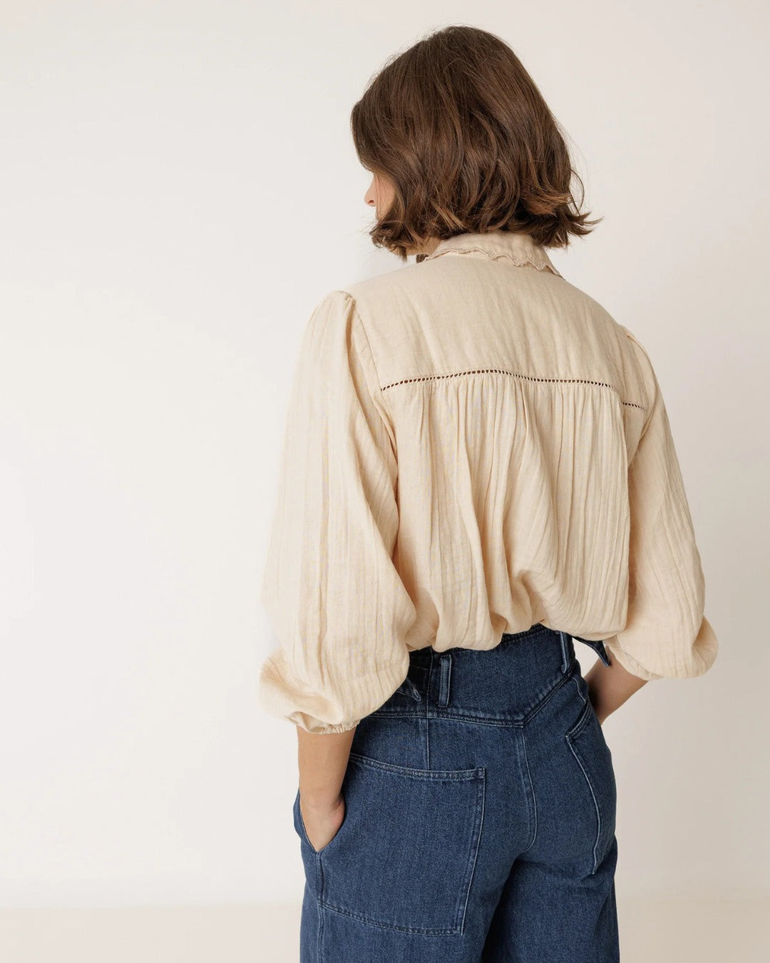 Crochet Neck Shirt