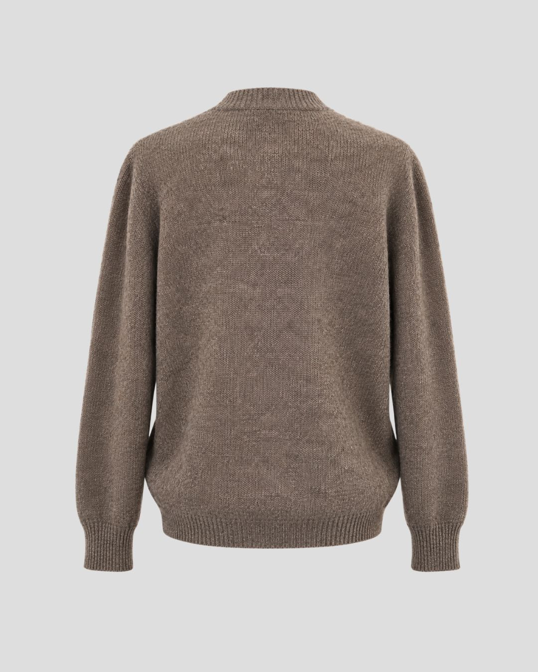 Yak Down Round Neck Cardigan