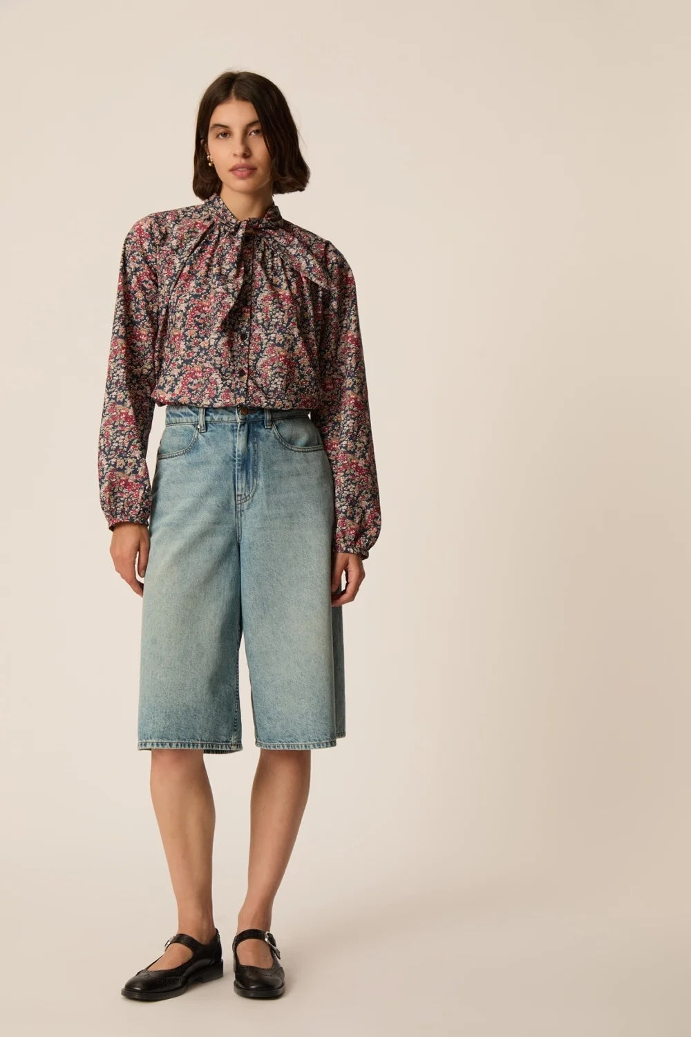 Rainbow Floral Blouse