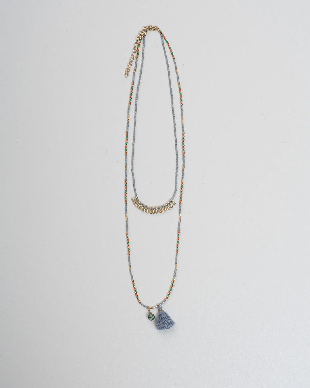 Double Charity Beaded Necklace