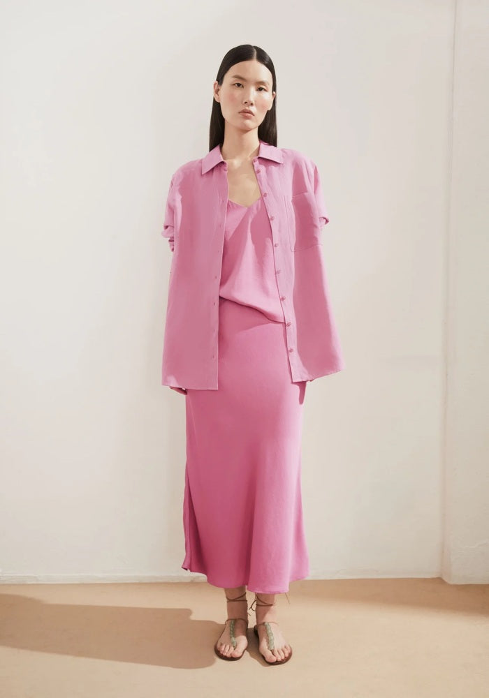 Lenovaa Satin Slip Skirt
