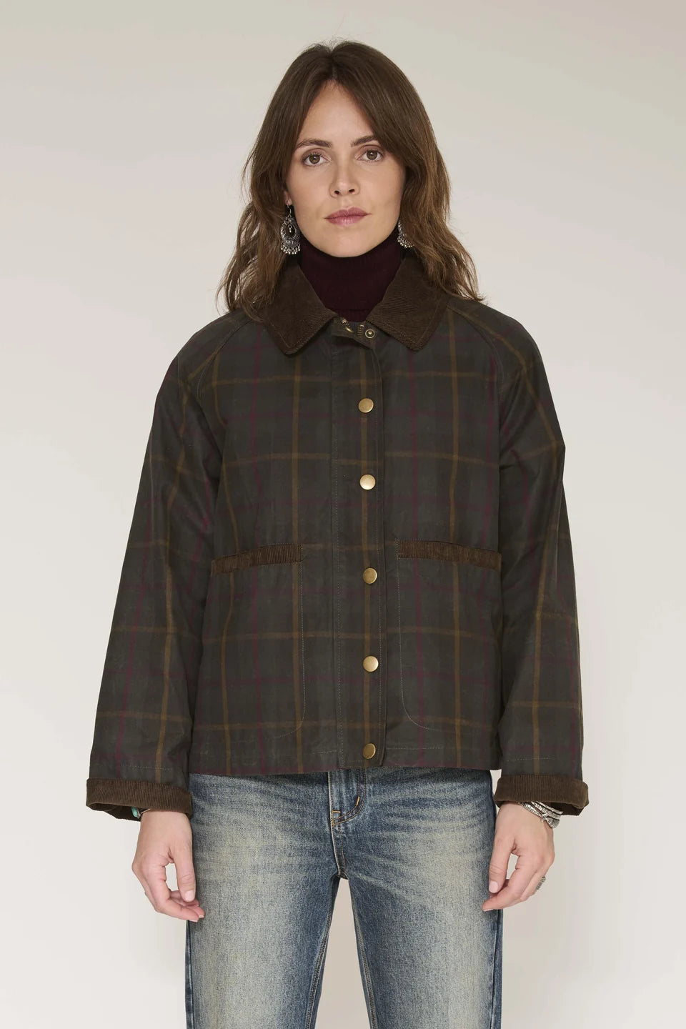 Mariela Waxed Cotton Short Coat
