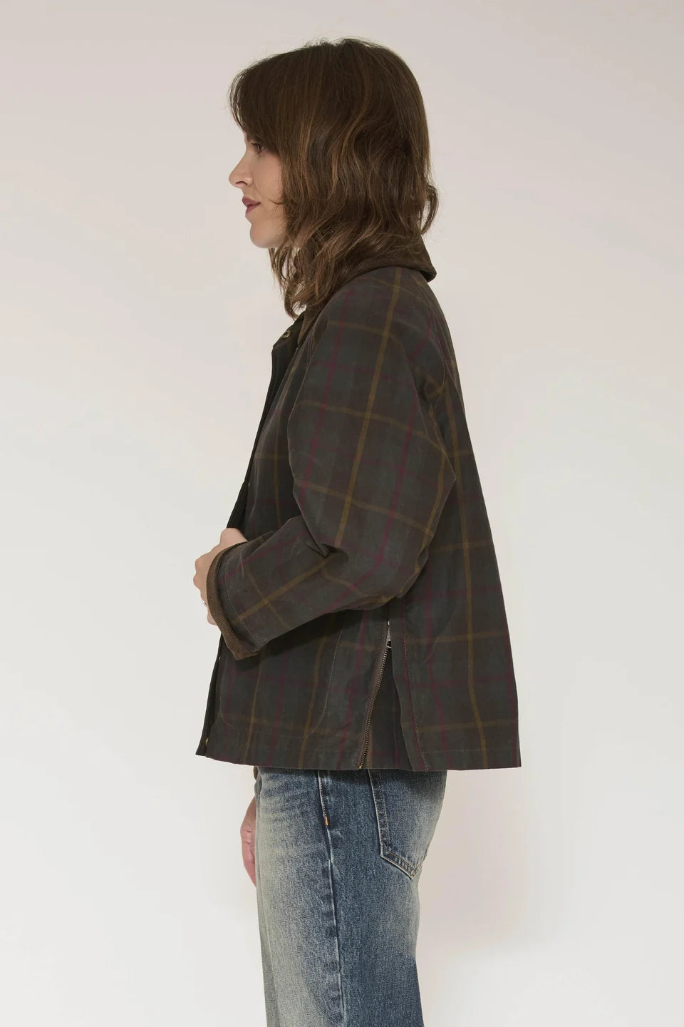 Mariela Waxed Cotton Short Coat