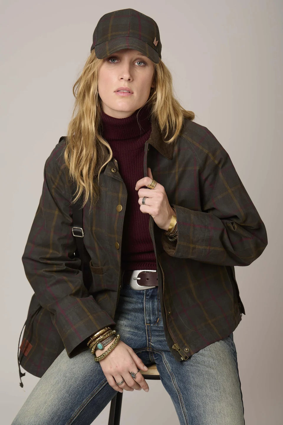 Mariela Waxed Cotton Short Coat