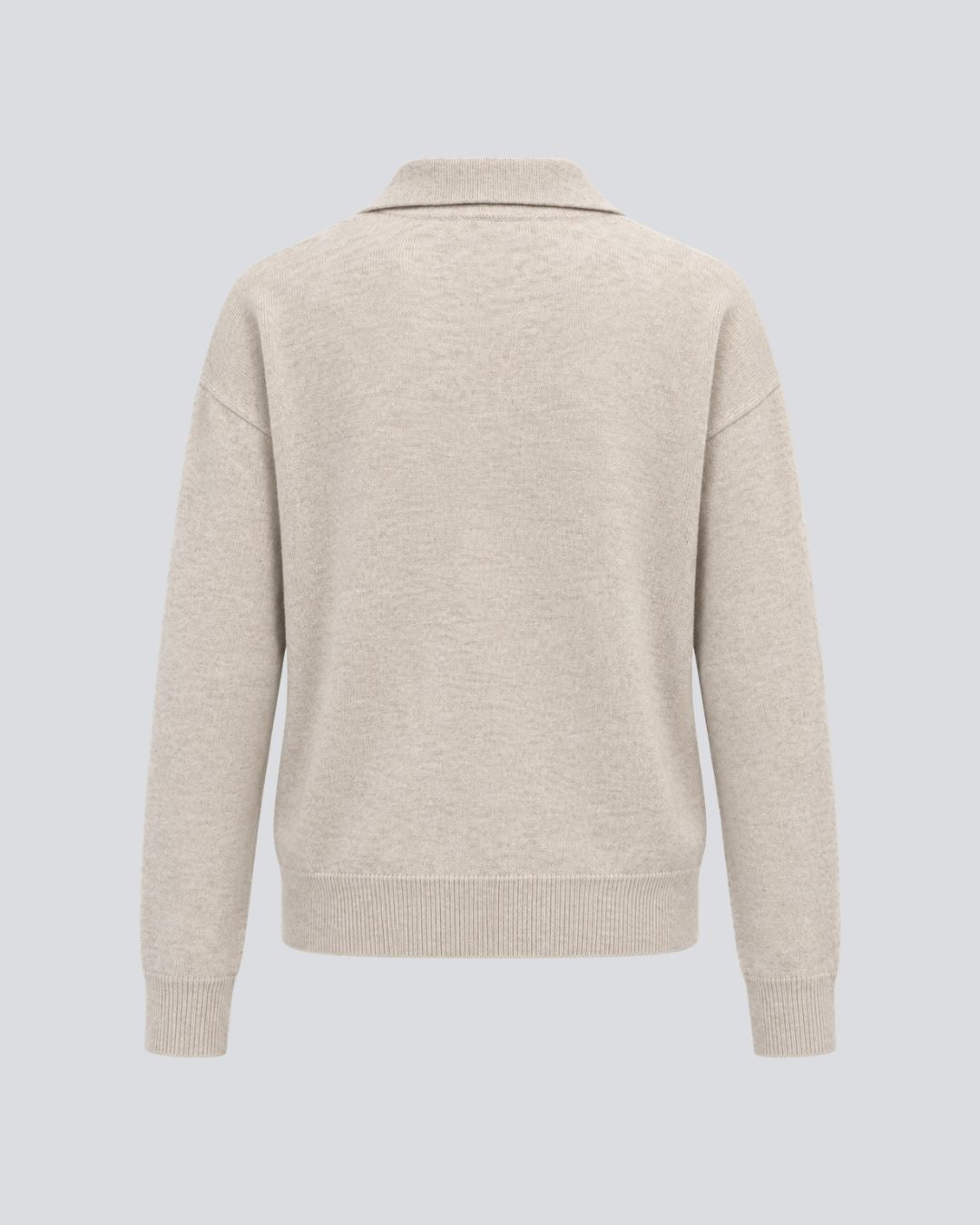 Cashmere Argyle Polo Sweater