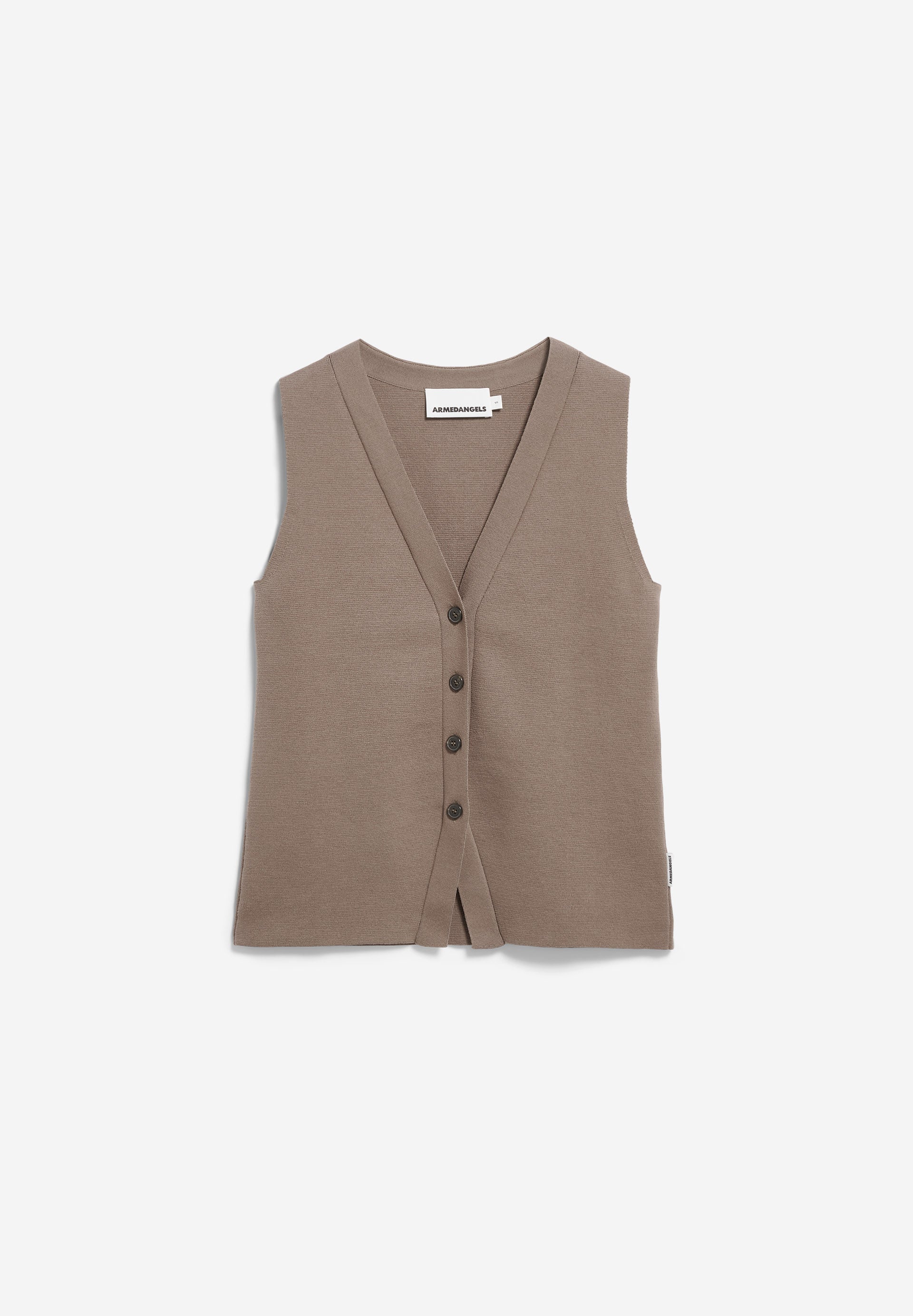 Compact Buttoned Knit Vest
