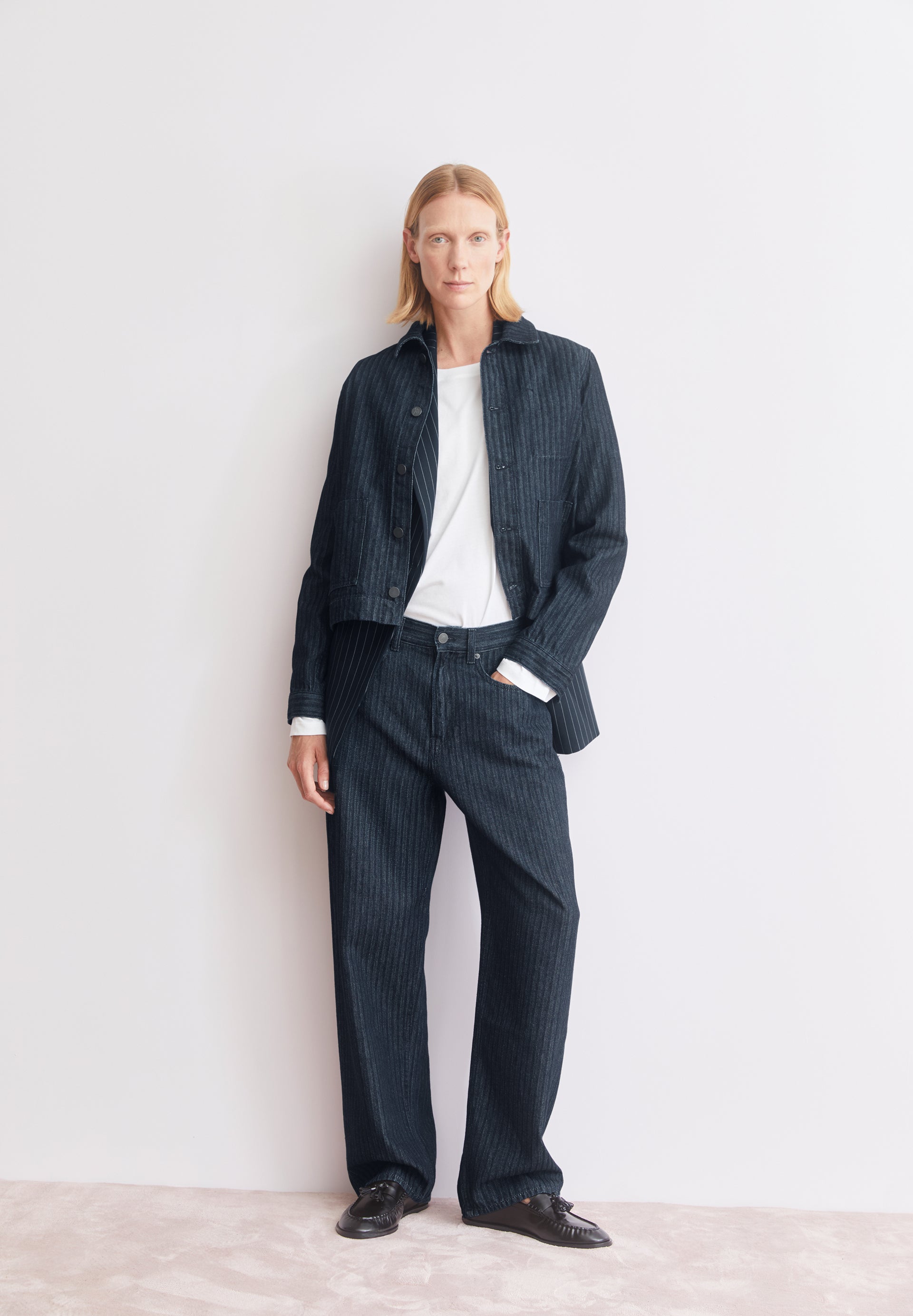 Haayi Herringbone Baggy Jean
