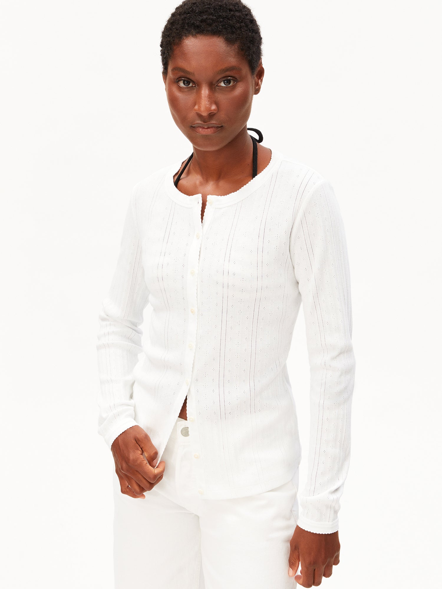Pointelle Cardigan