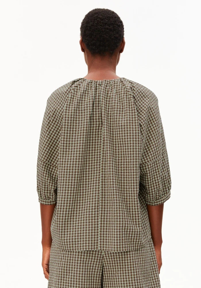 Vichy Seersucker Blouse