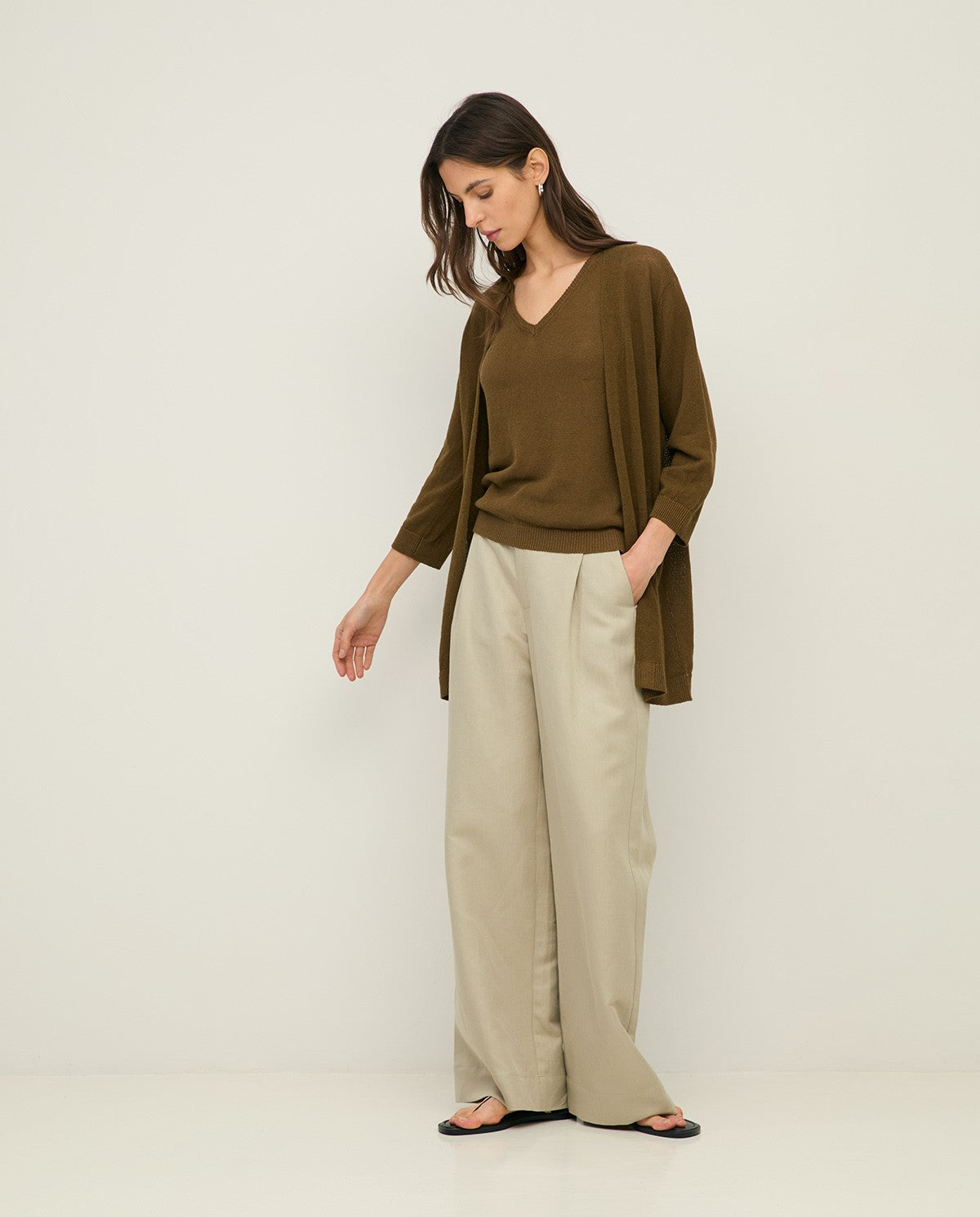 Charlotte Linen Cardigan