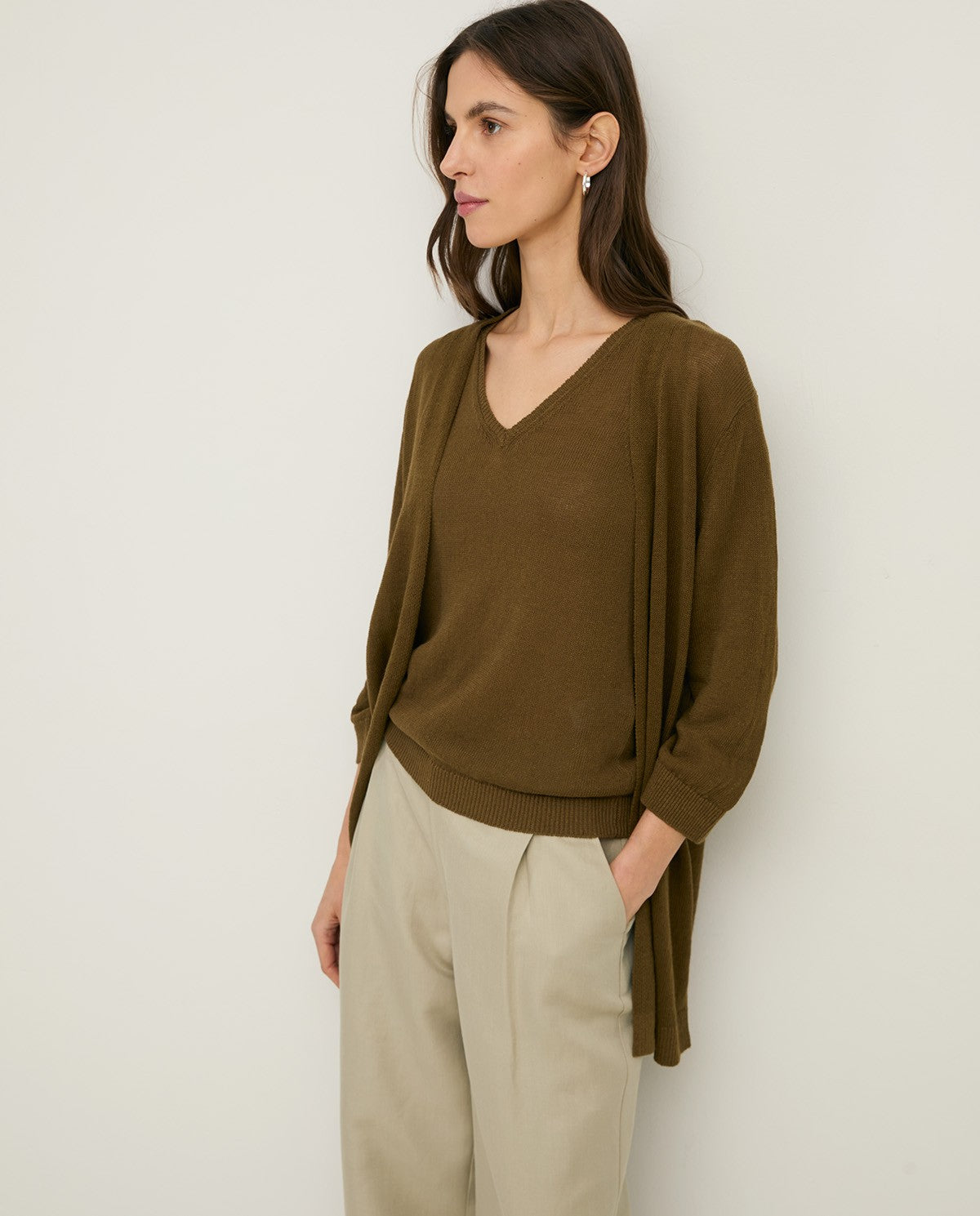 Charlotte Linen Cardigan