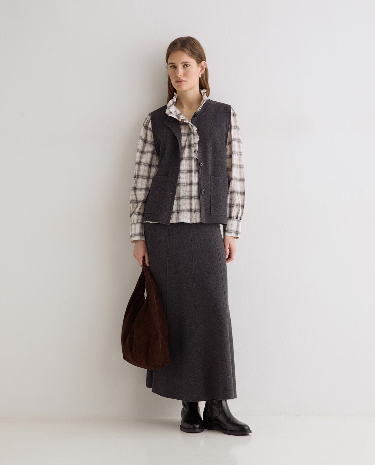 Knit Midi Skirt