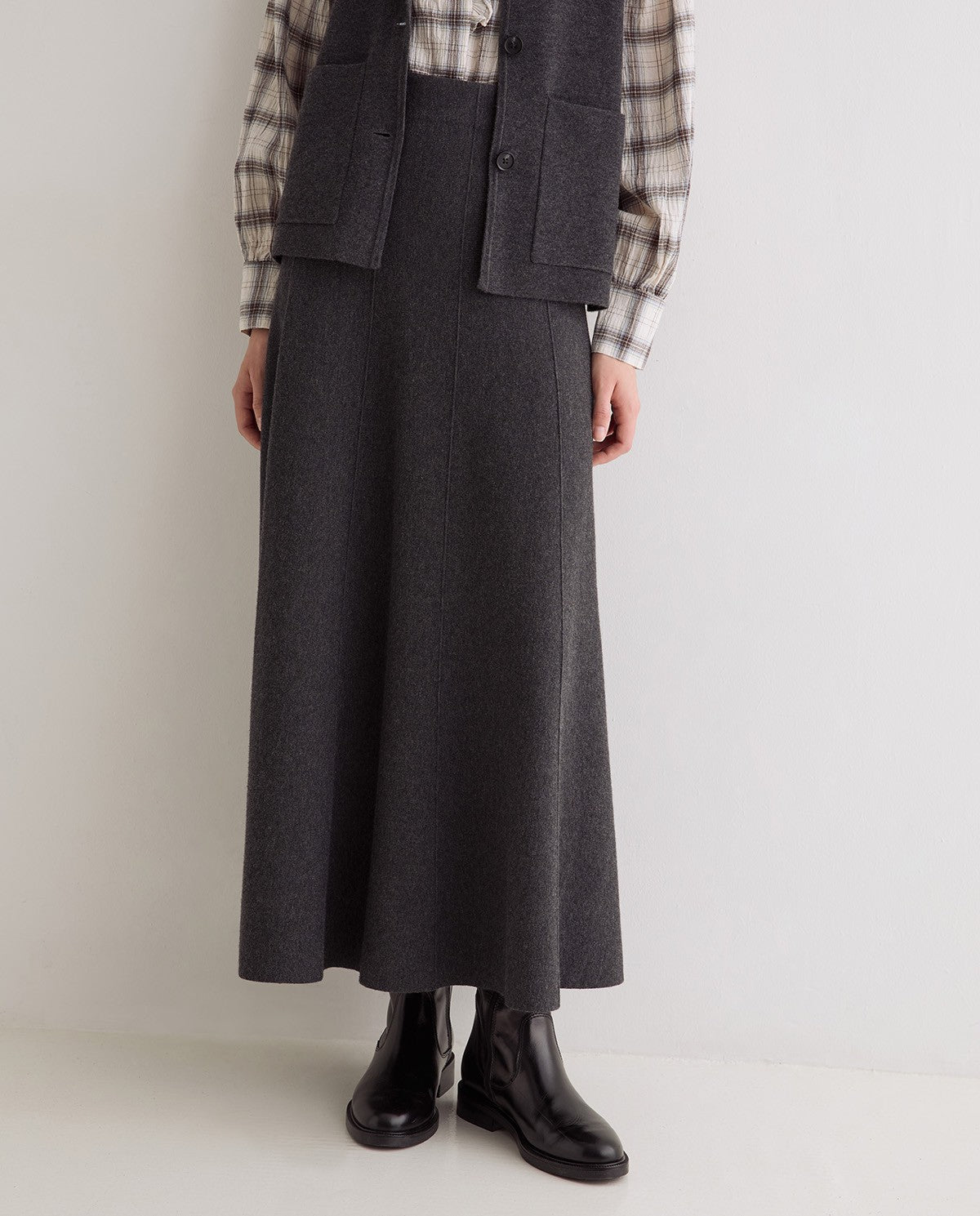 Knit Midi Skirt