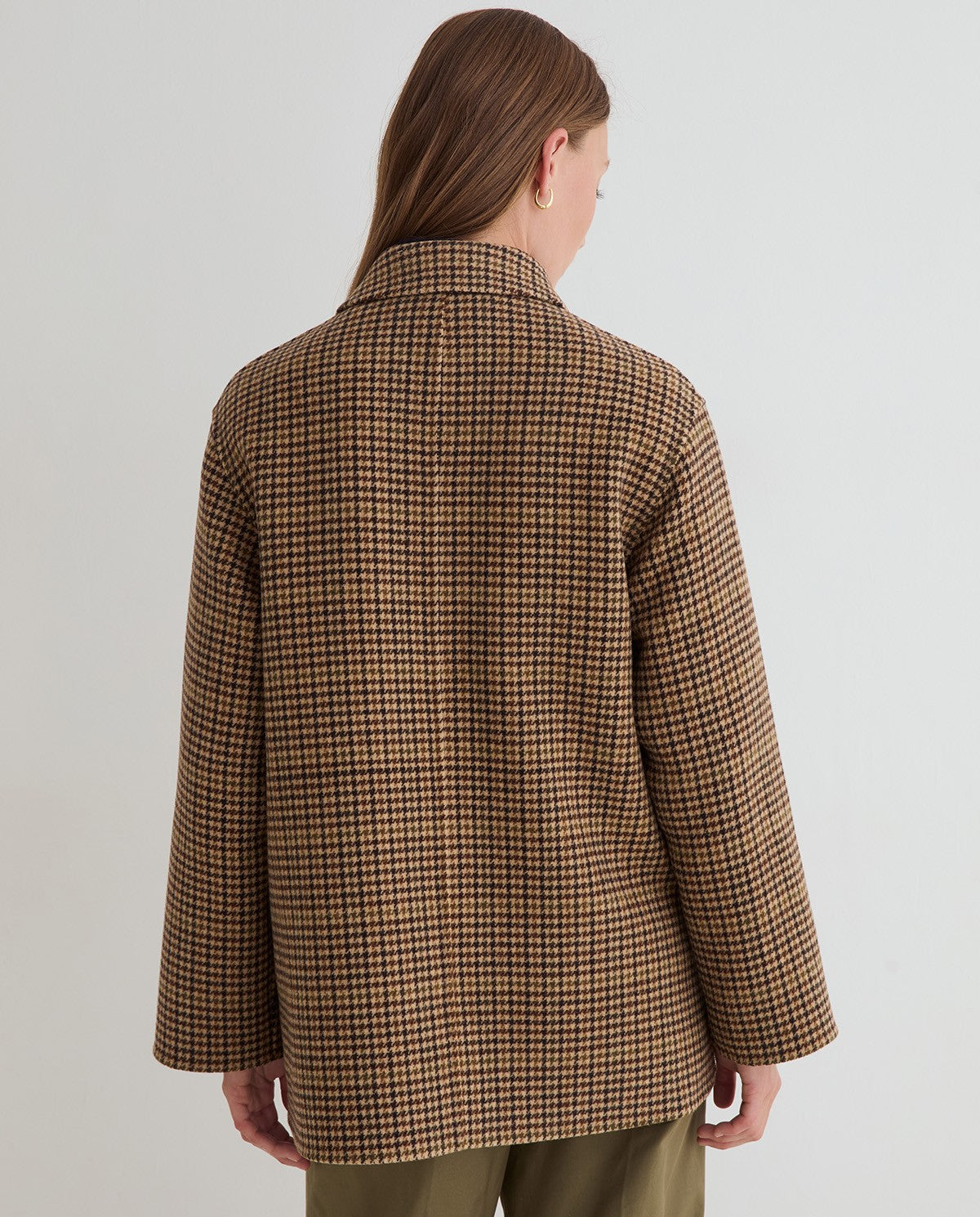 Short Double-Breasted Handmade Coat
