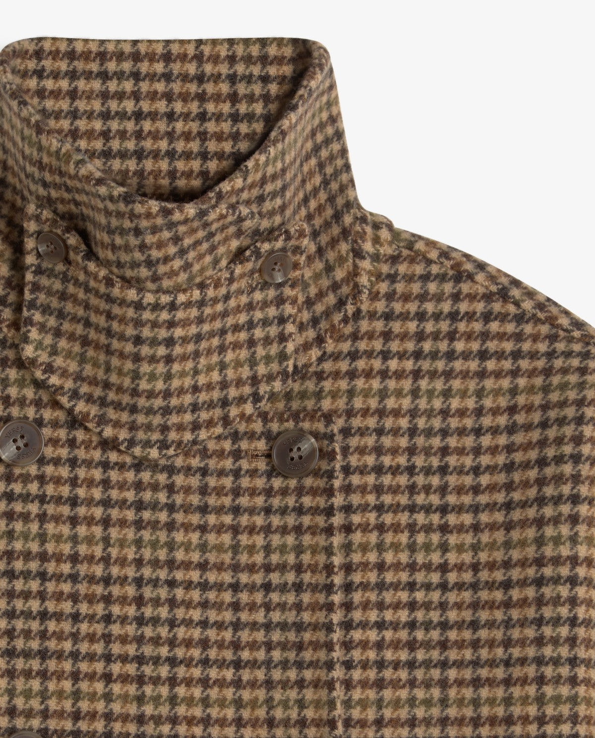 Short Double-Breasted Handmade Coat