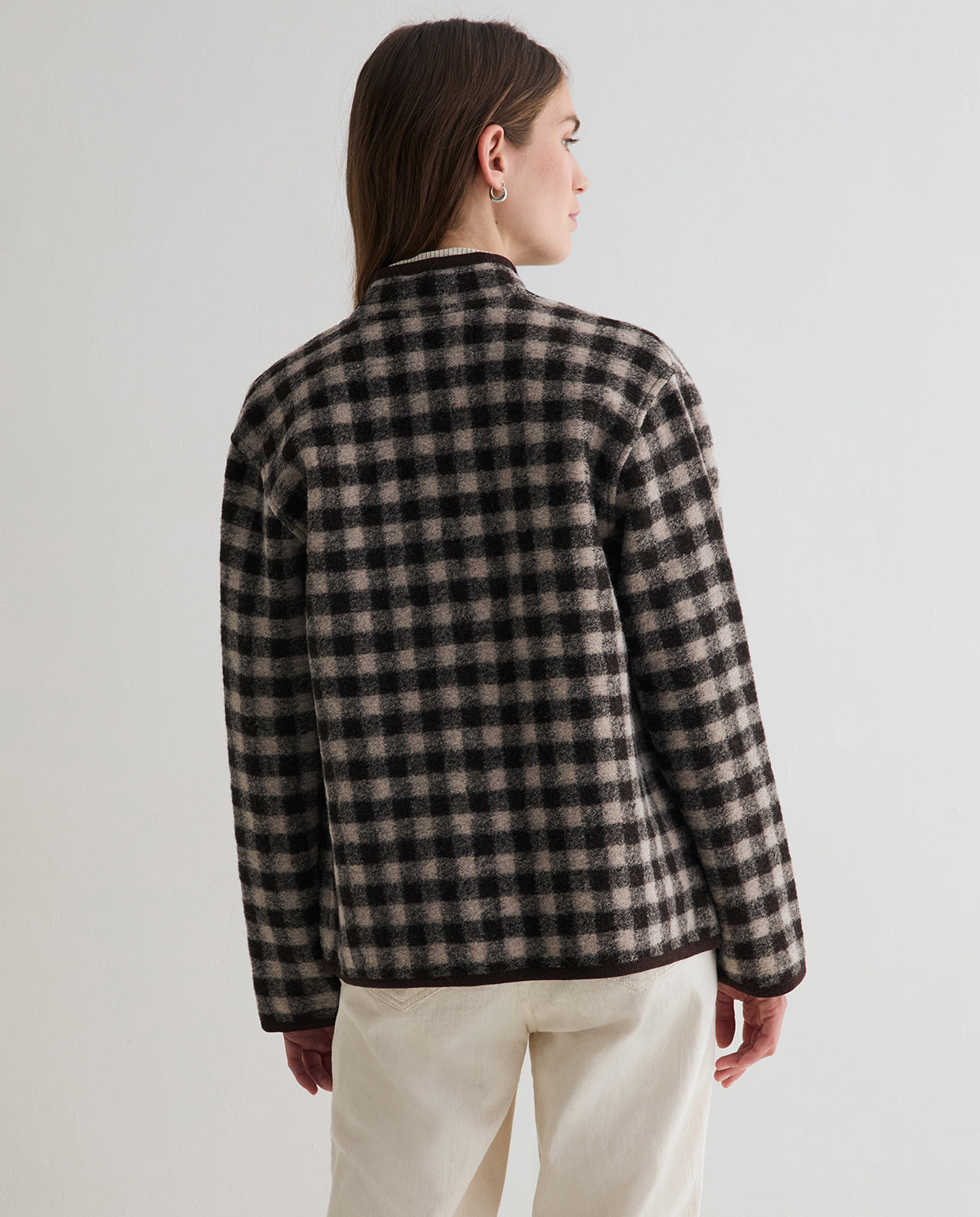 Short Boiled Wool Coat