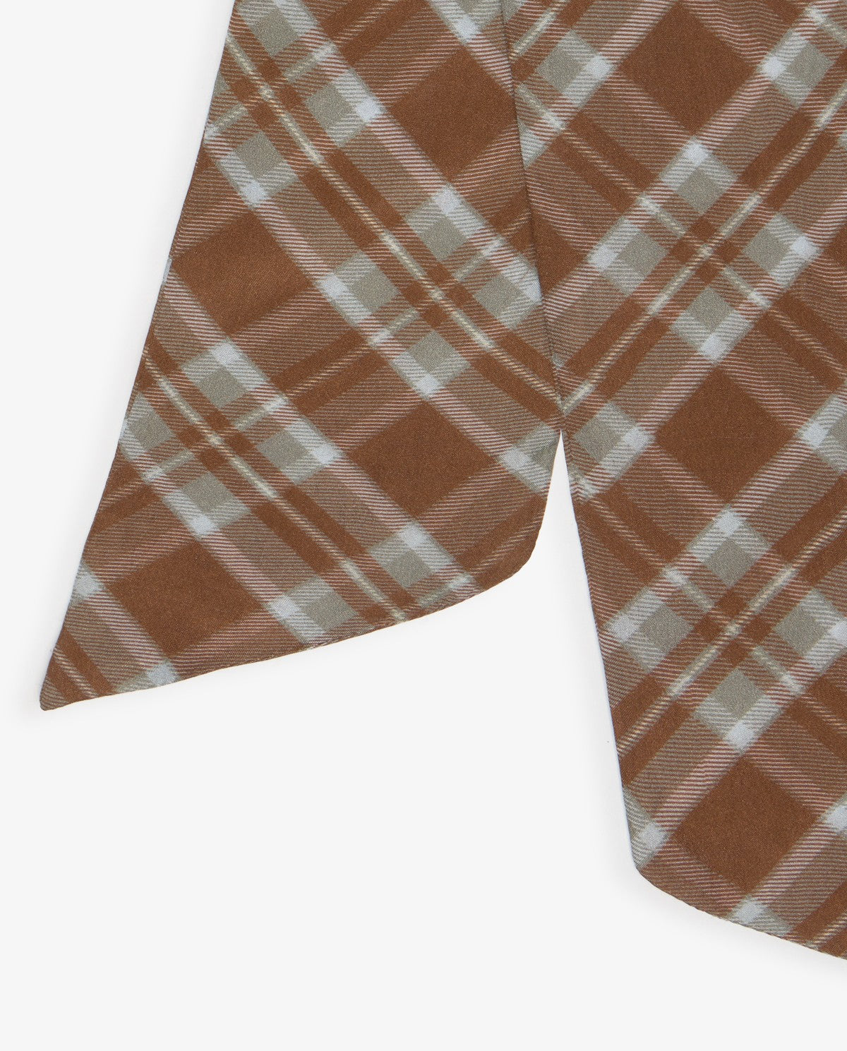 Check Silk Bowtie Scarf