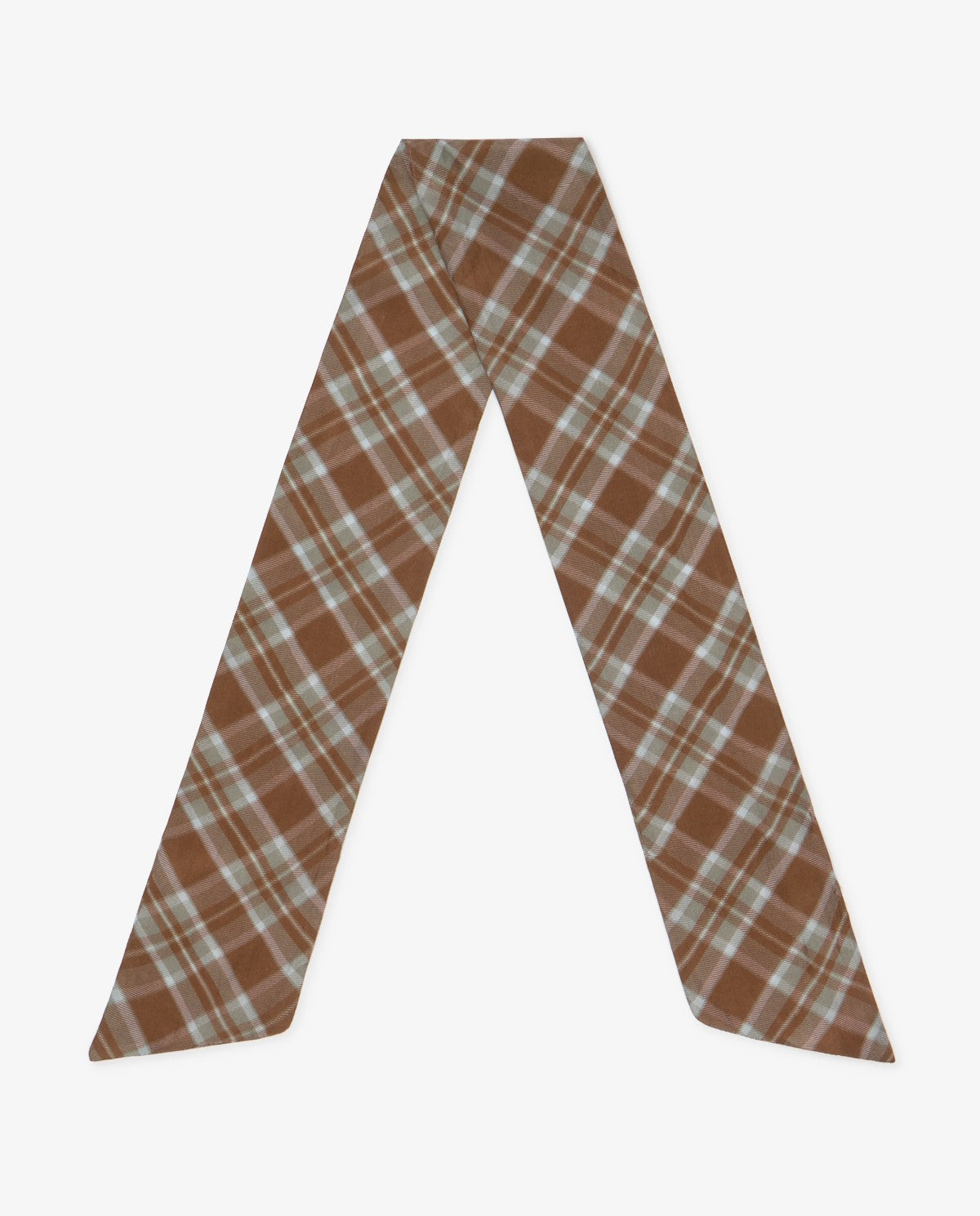 Check Silk Bowtie Scarf