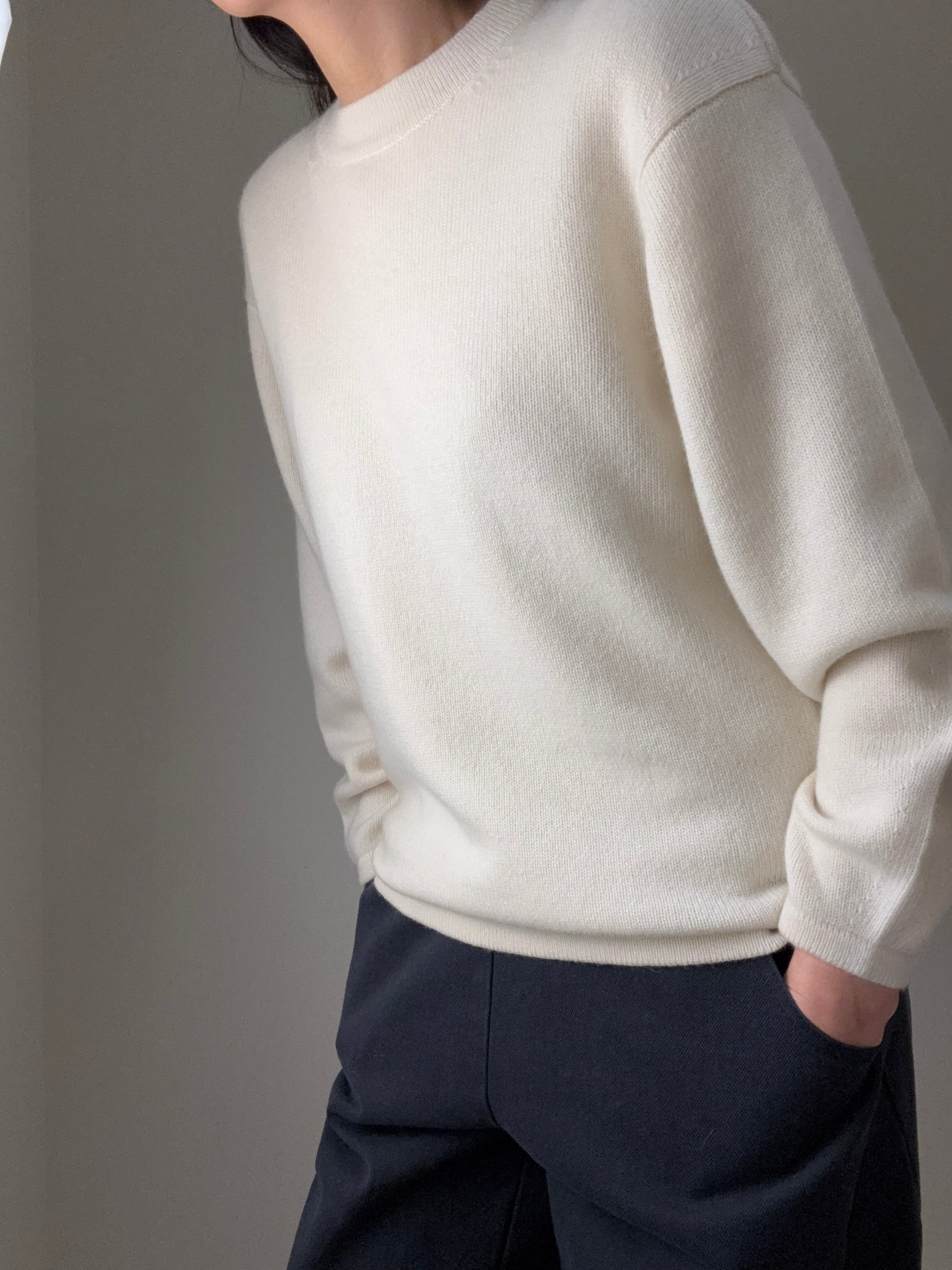 Balloon Sleeve Cashmere Sweater