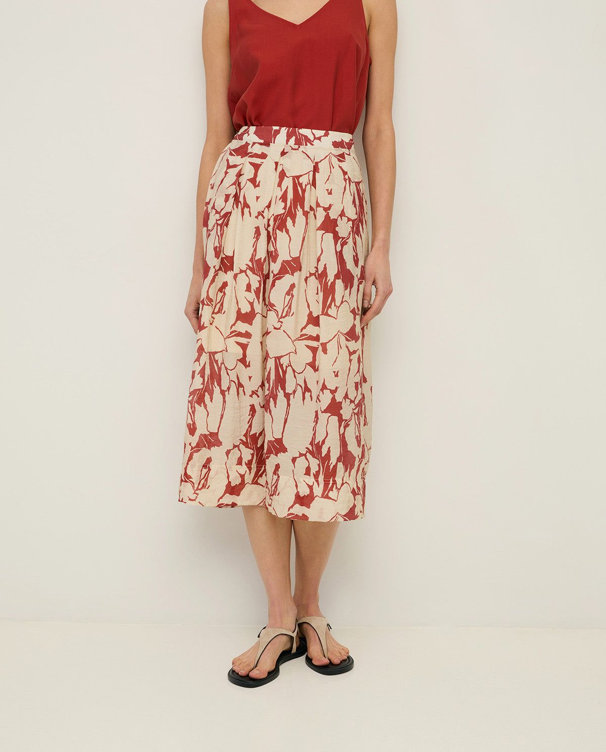 Manilas Printed Viscose Skirt