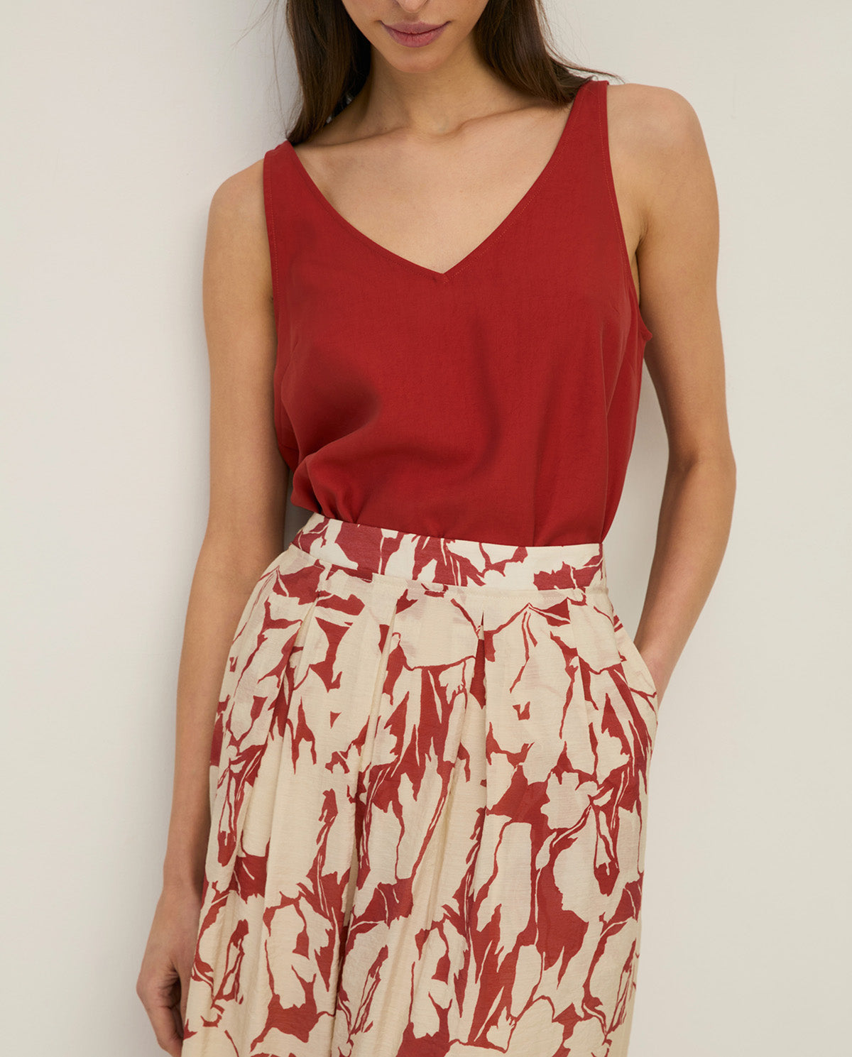 Manilas Printed Viscose Skirt
