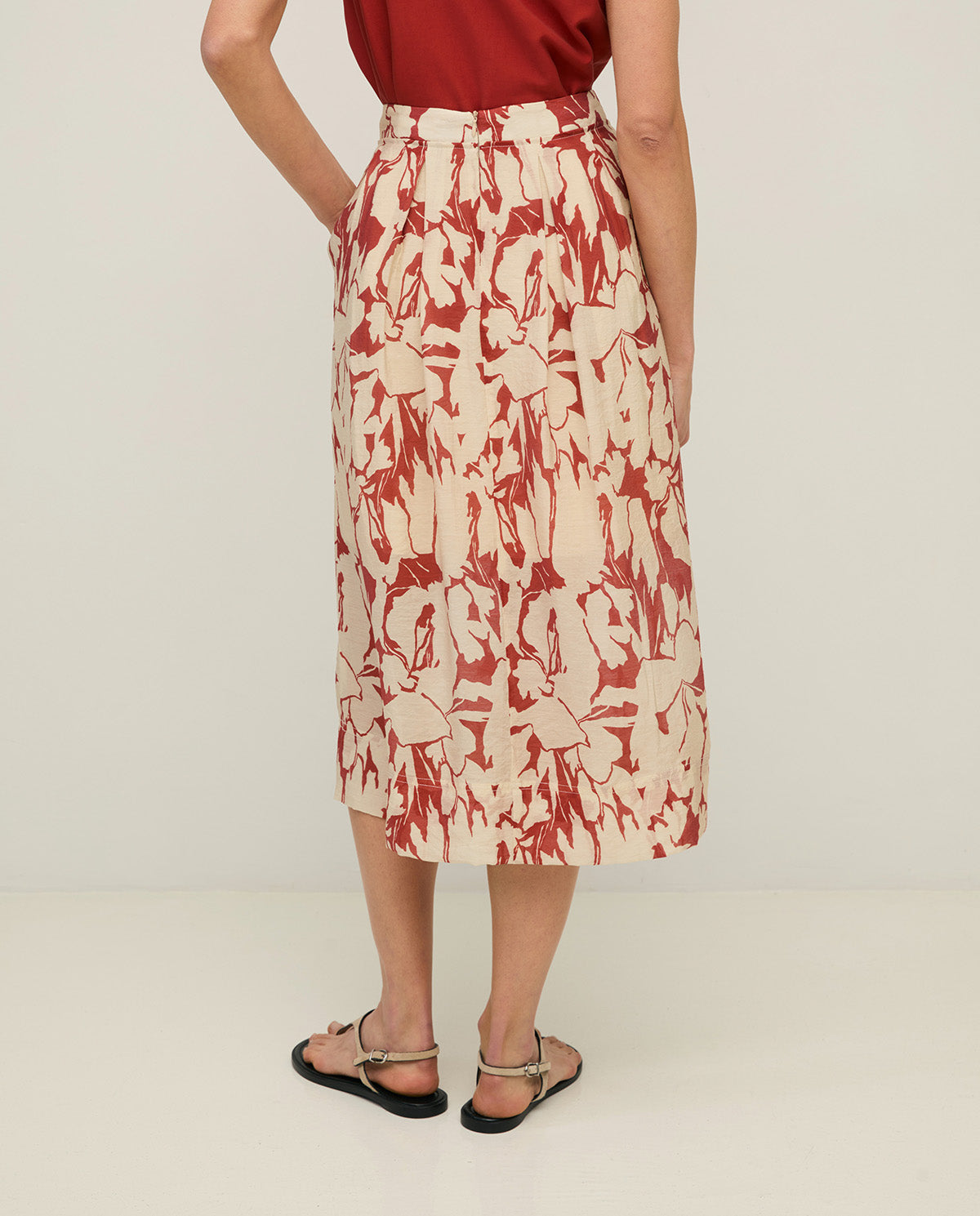 Manilas Printed Viscose Skirt