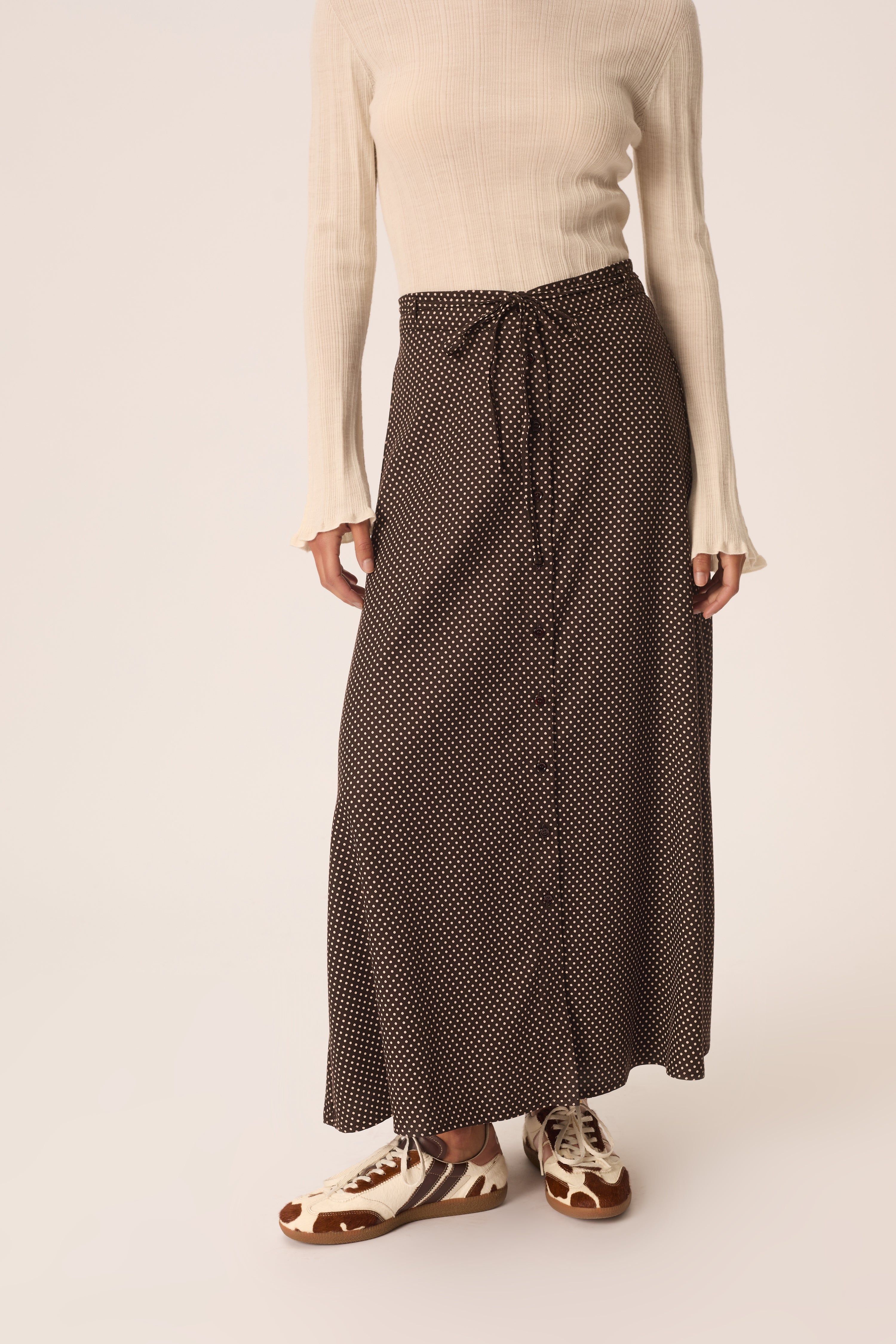 Vanilla Polka Dot Skirt