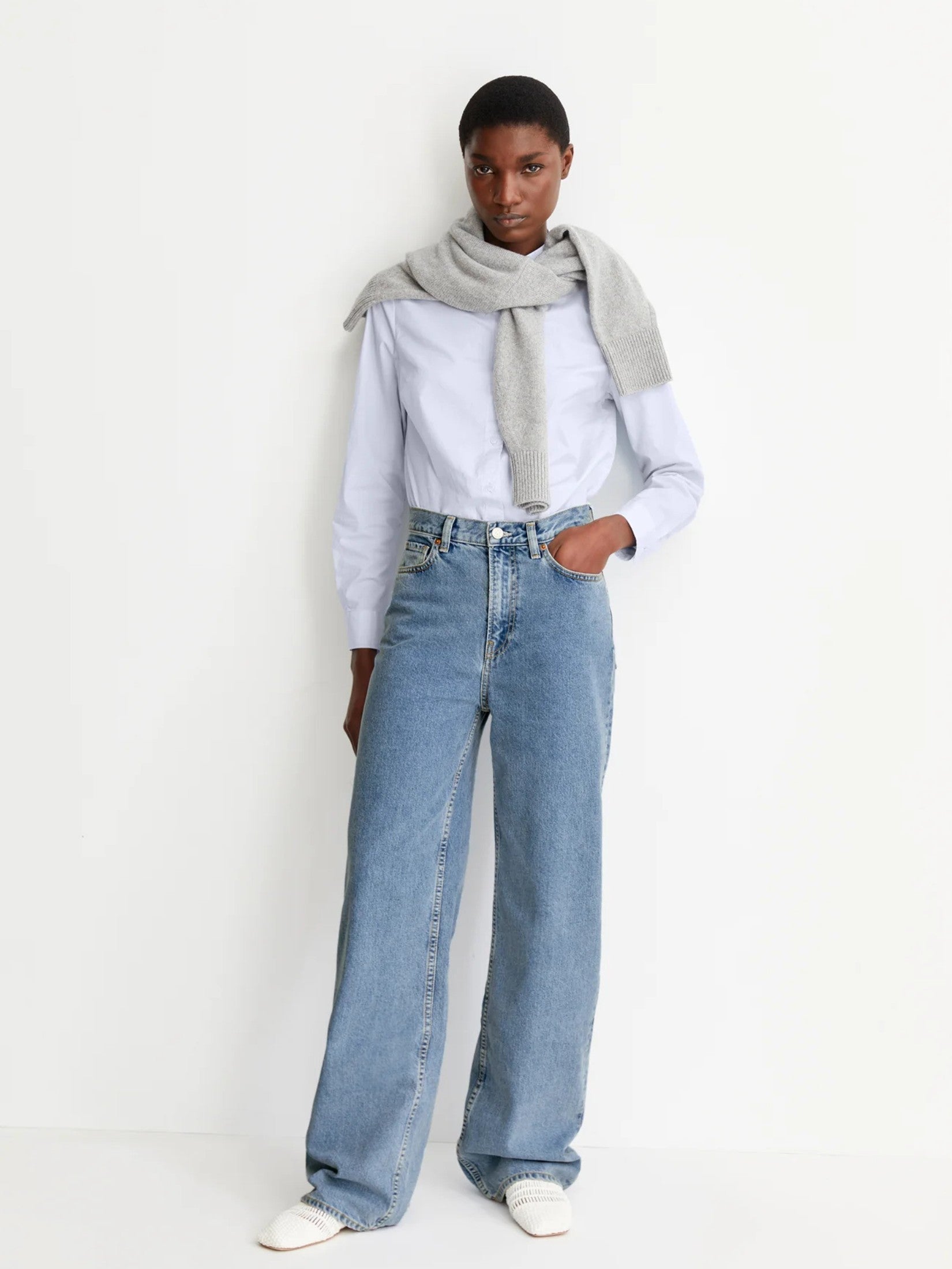 Armedangels Enijaa Wide Leg Jeans - 100% Recycled Cotton Denim