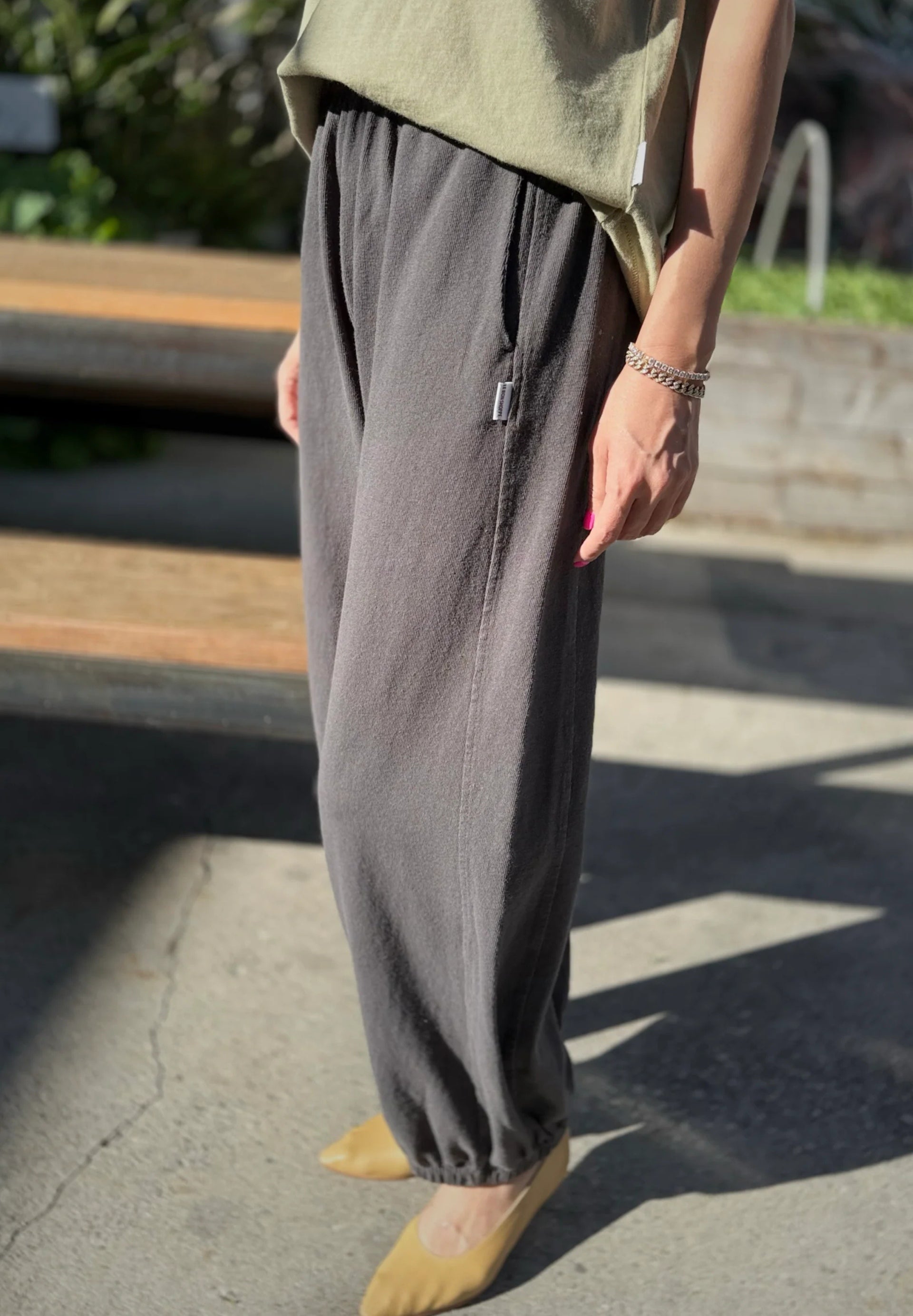 Cotton Balloon Jogger Pants