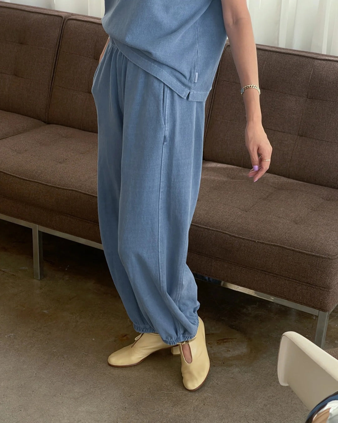 Cotton Balloon Jogger Pants