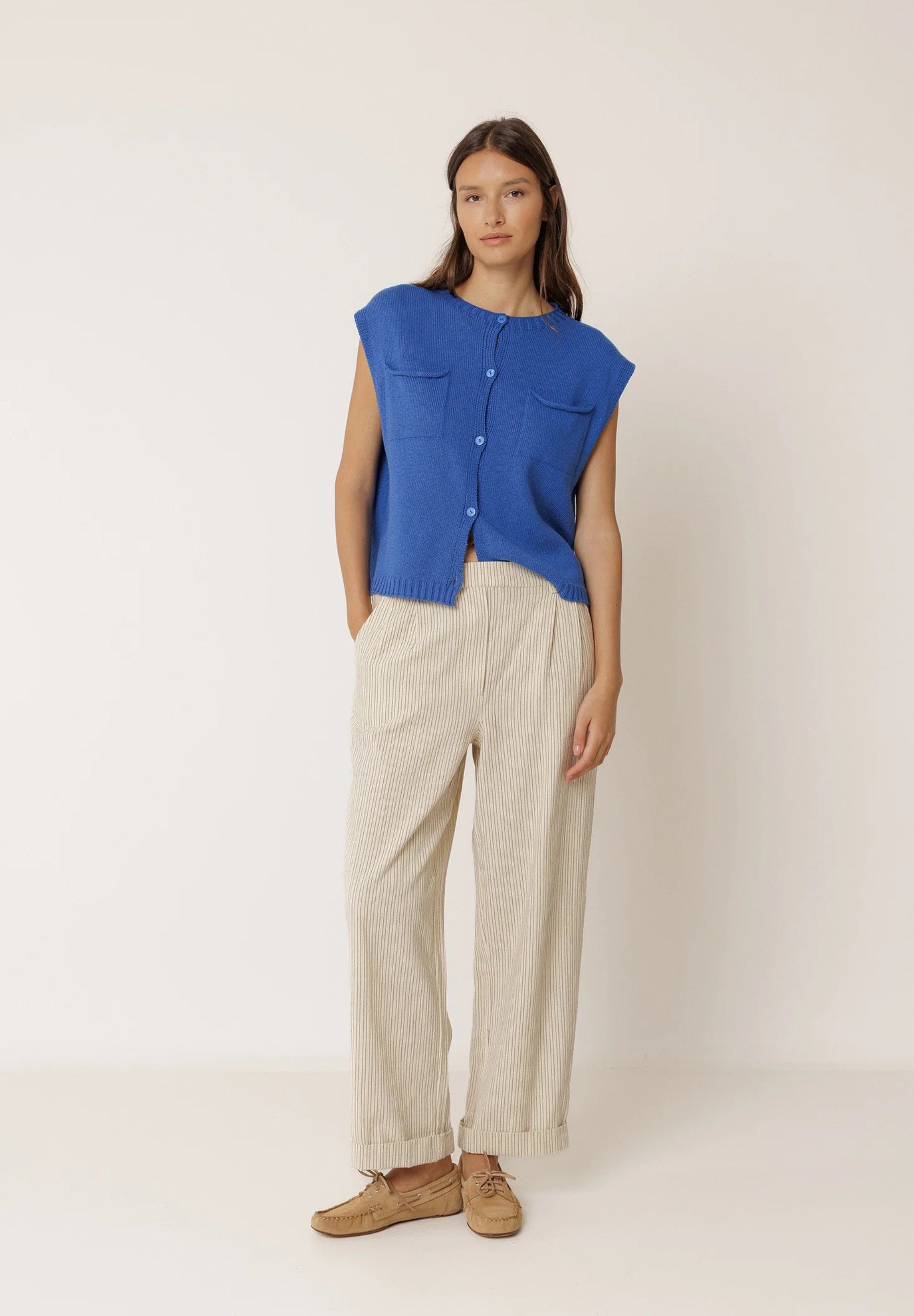 Boxy Vest With Pockets