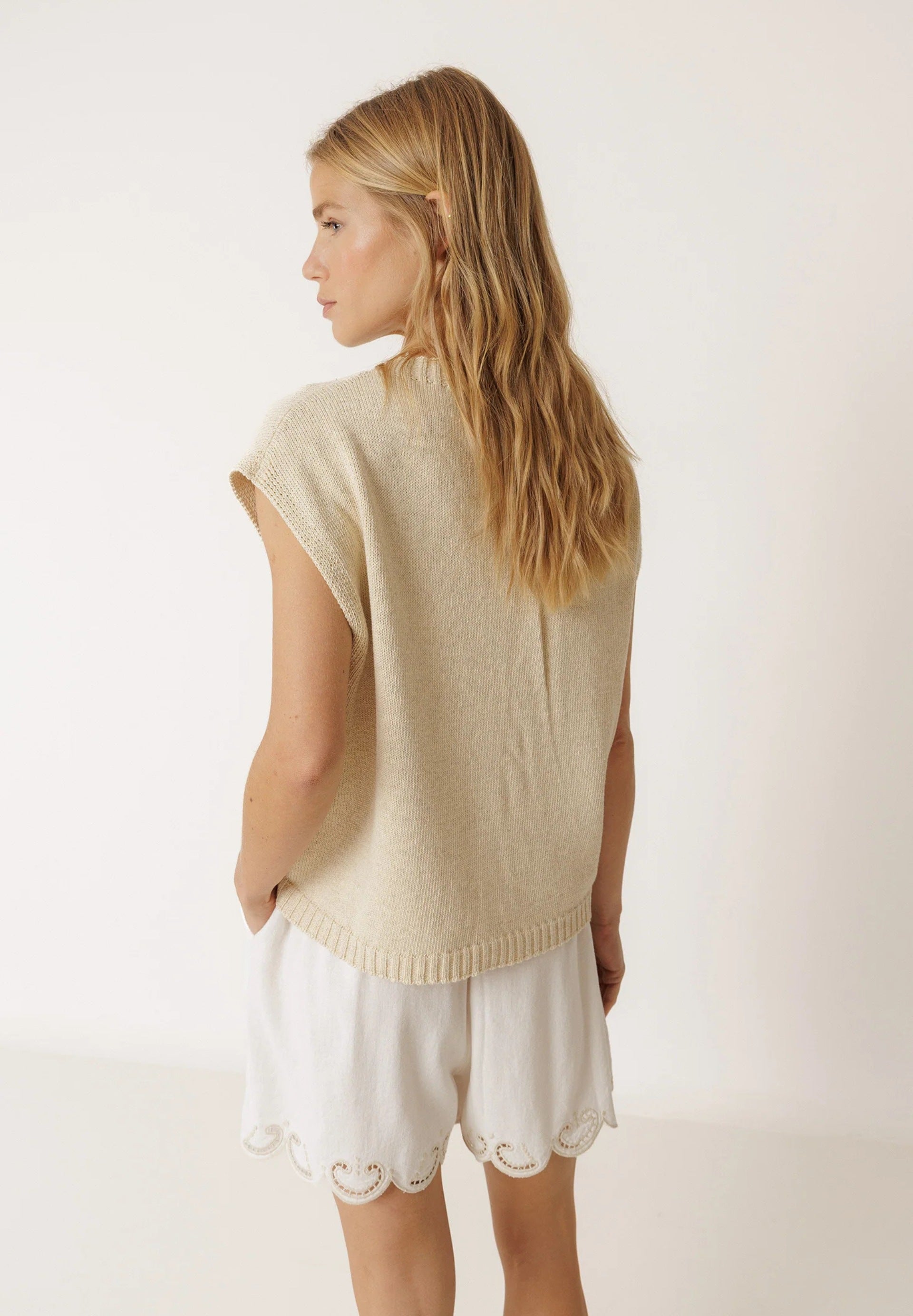 Boxy Vest With Pockets
