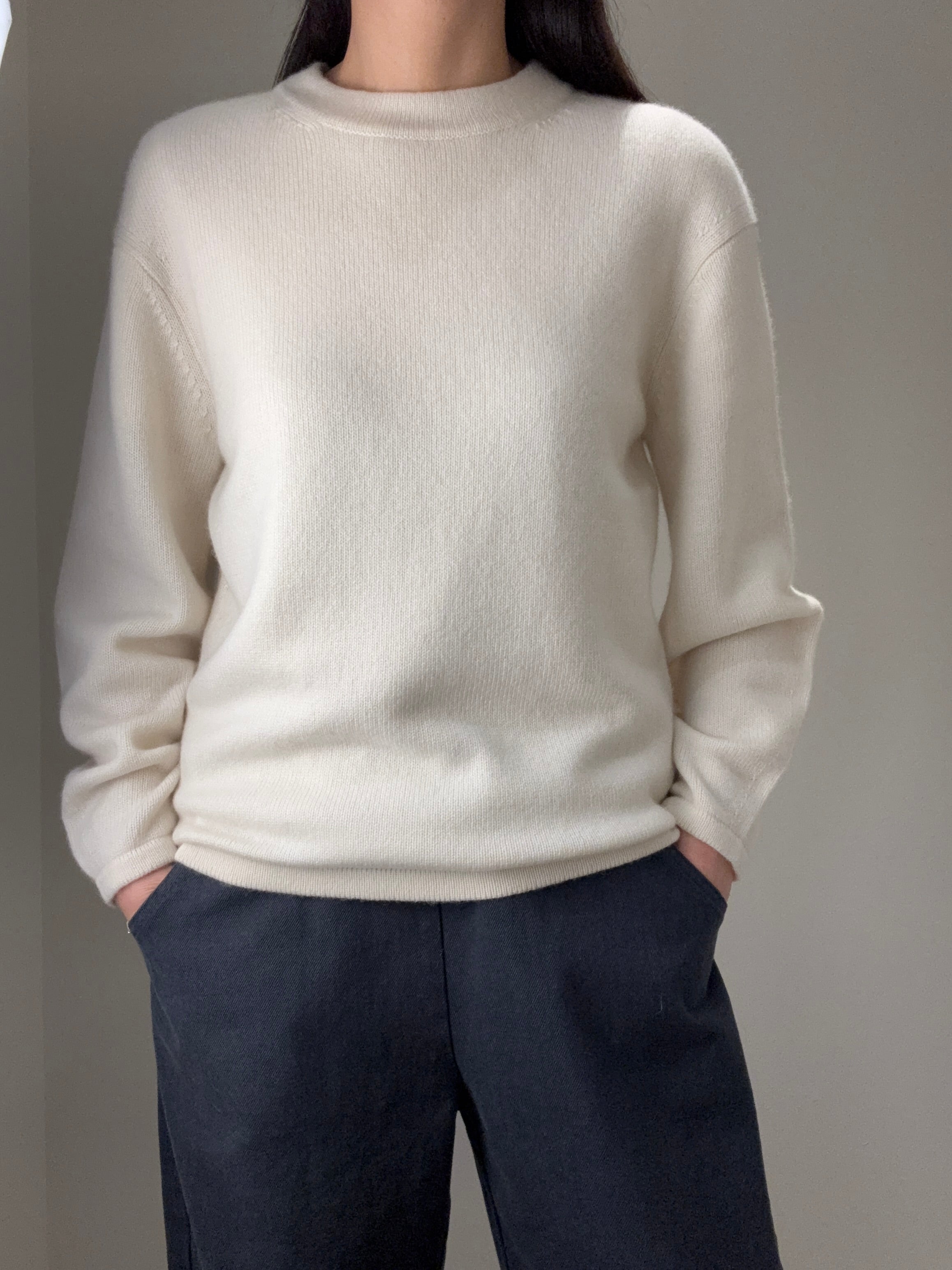 Balloon Sleeve Cashmere Sweater