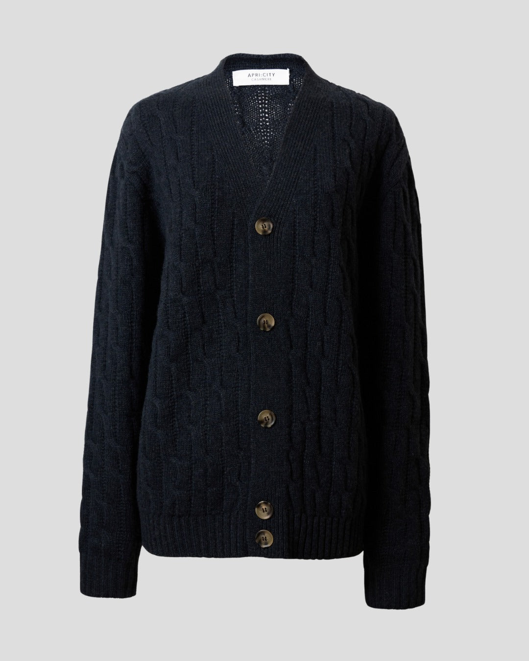 Cable Knit Classic Cashmere Cardigan