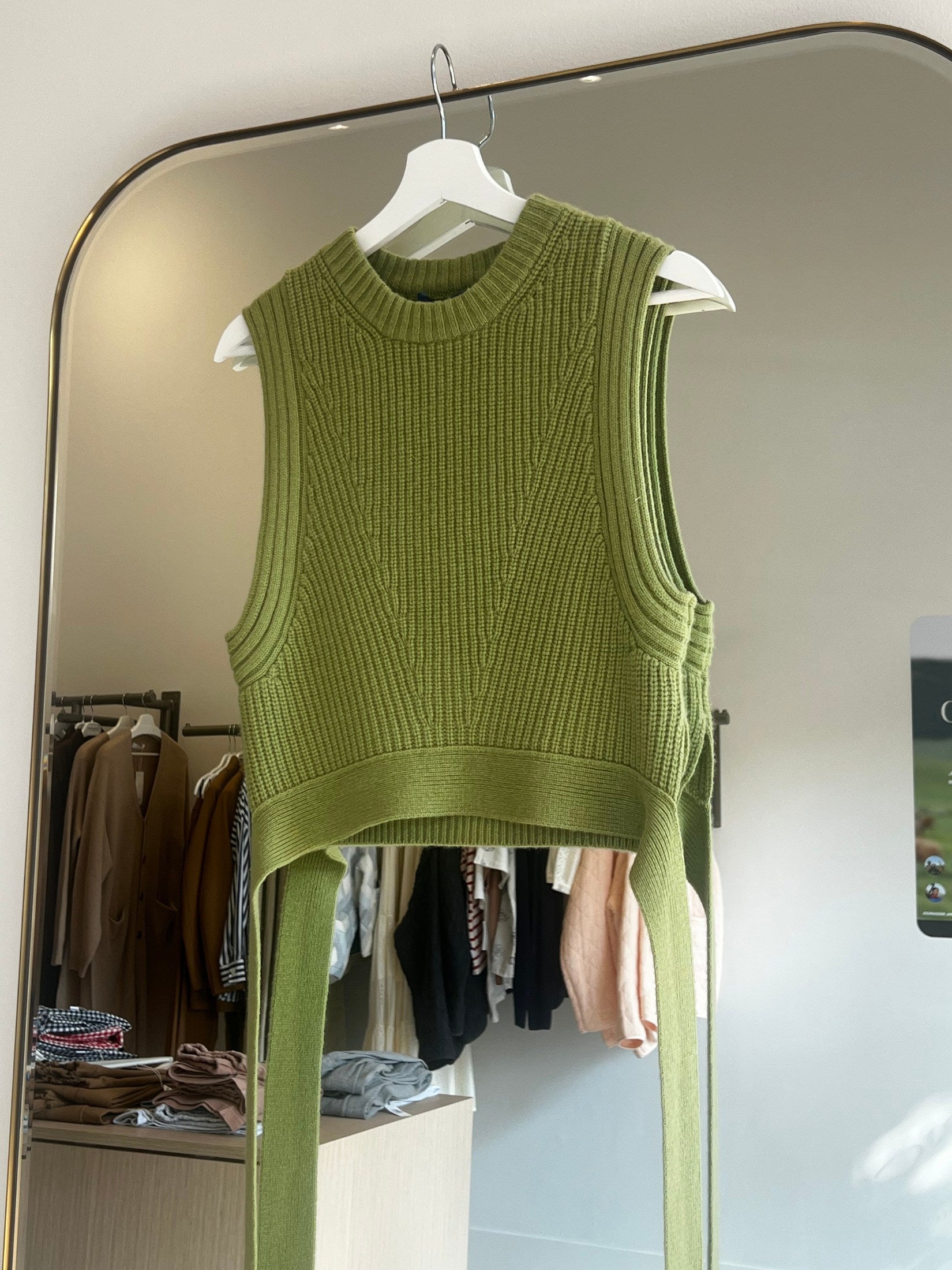 Cashmere Long Belt Vest