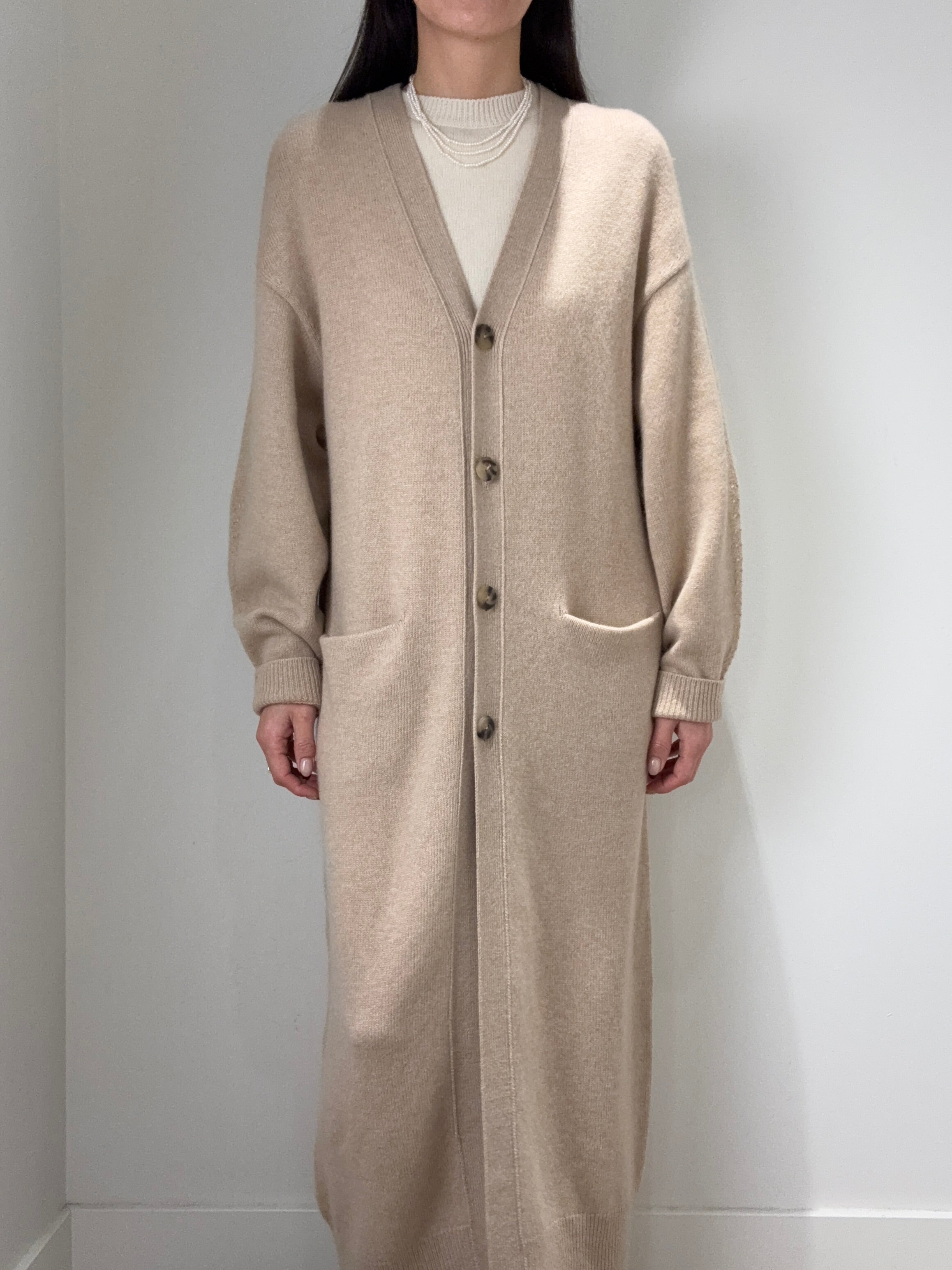 Cashmere Long Cardigan
