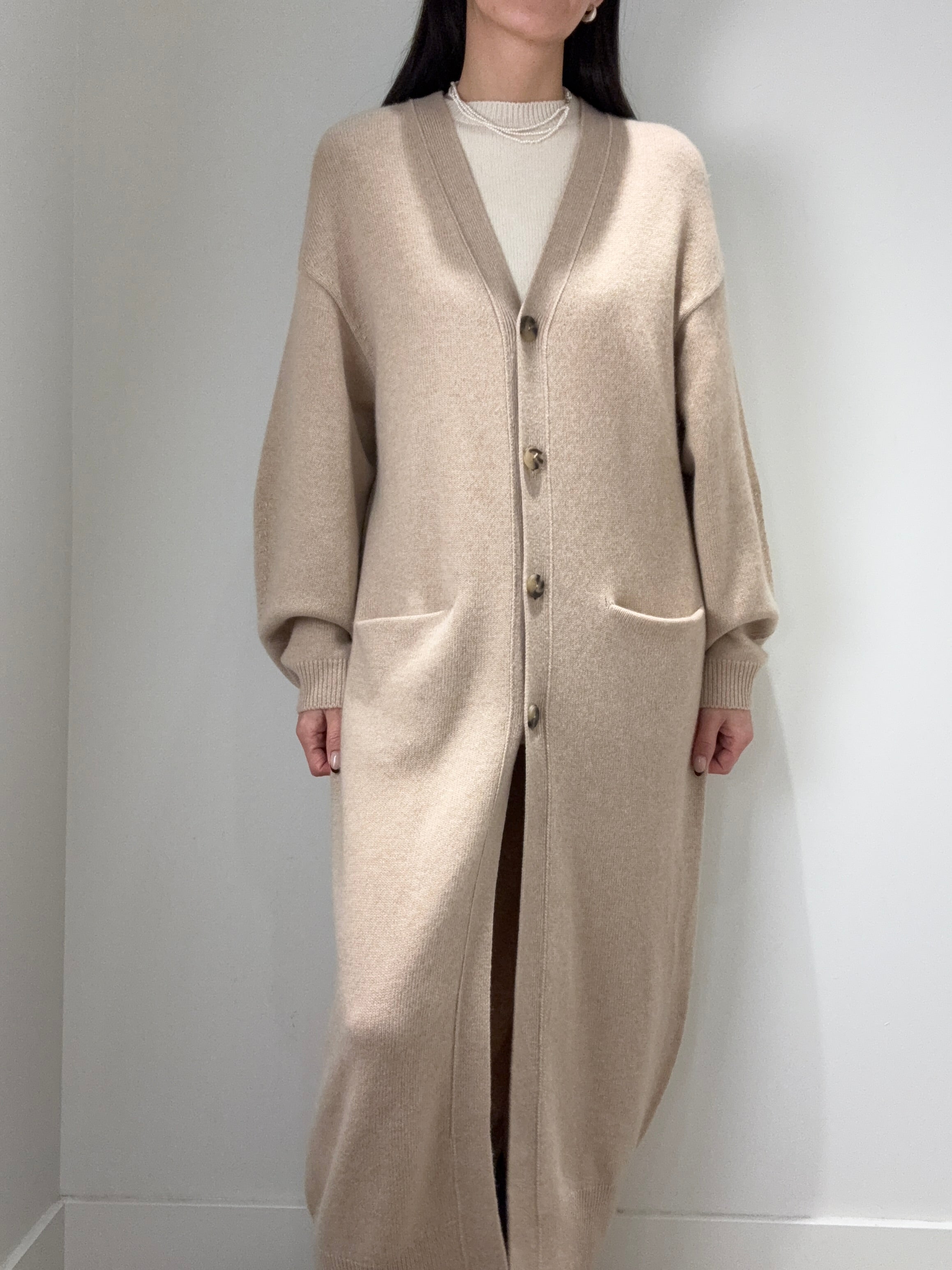 Cashmere Long Cardigan