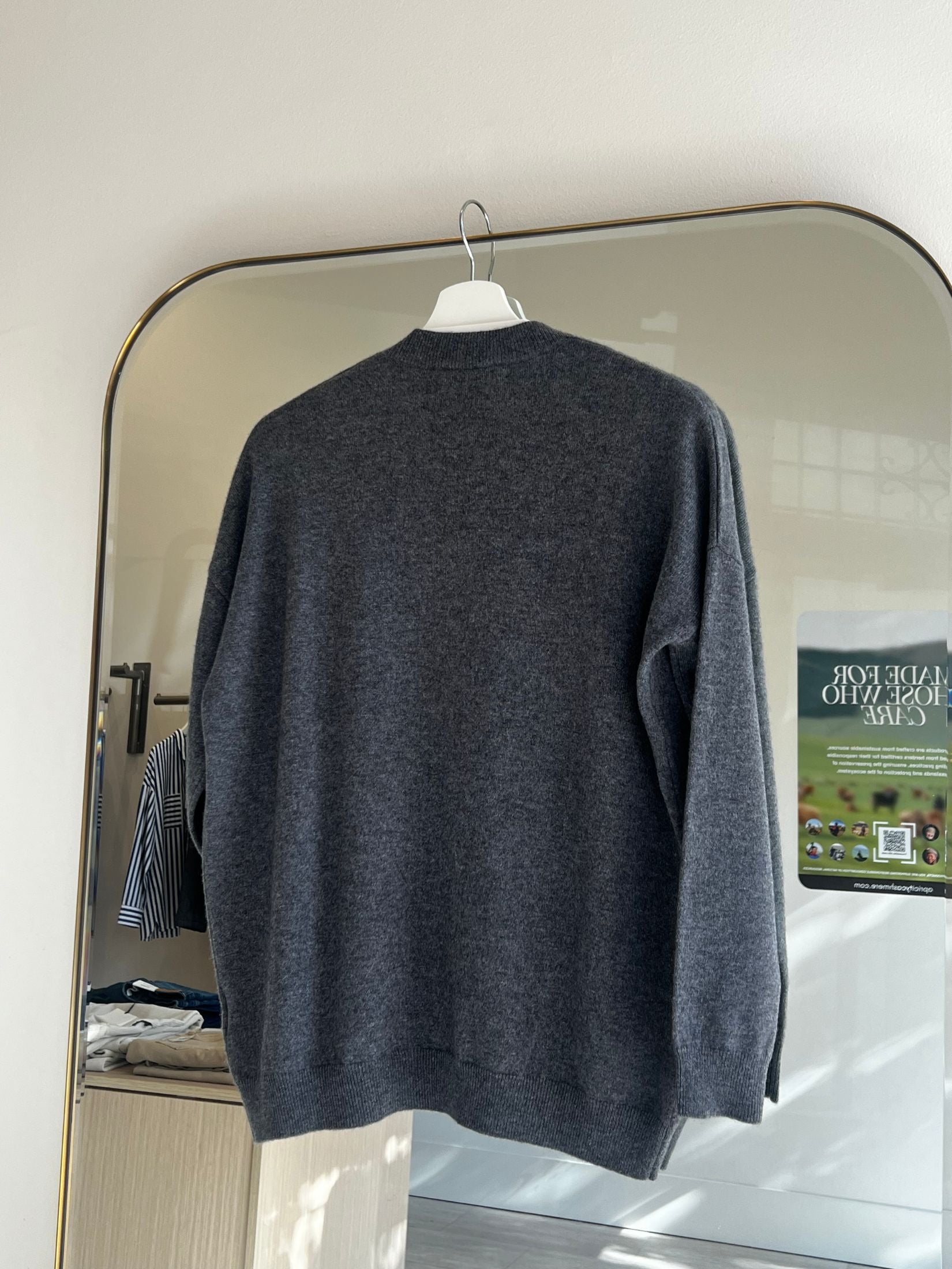 Cashmere Loose Pocket Cardigan