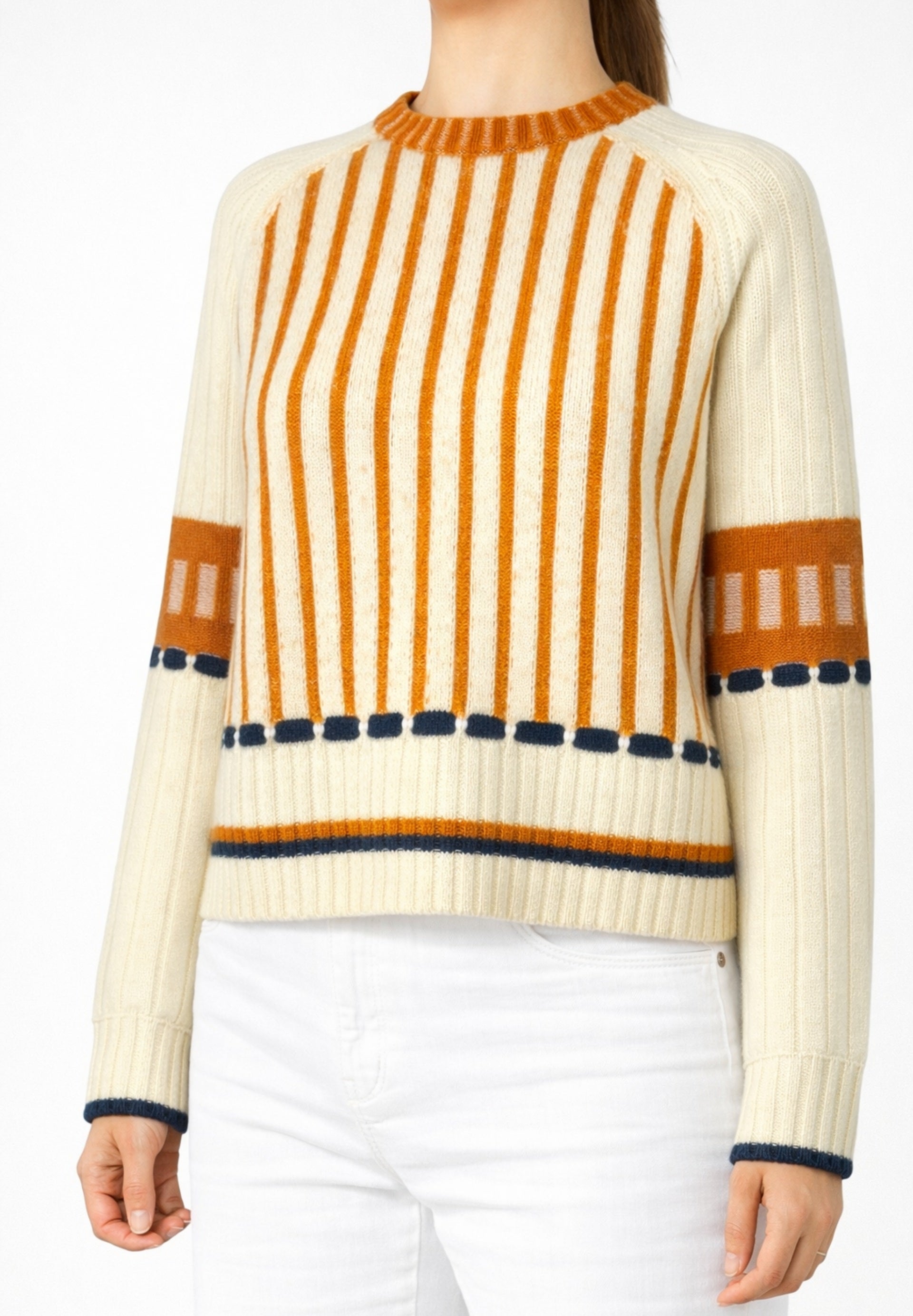 Cashmere Mixed Knit Round Neck