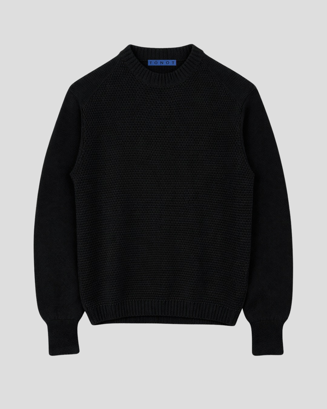 Cashmere Moss Stitch Round Neck