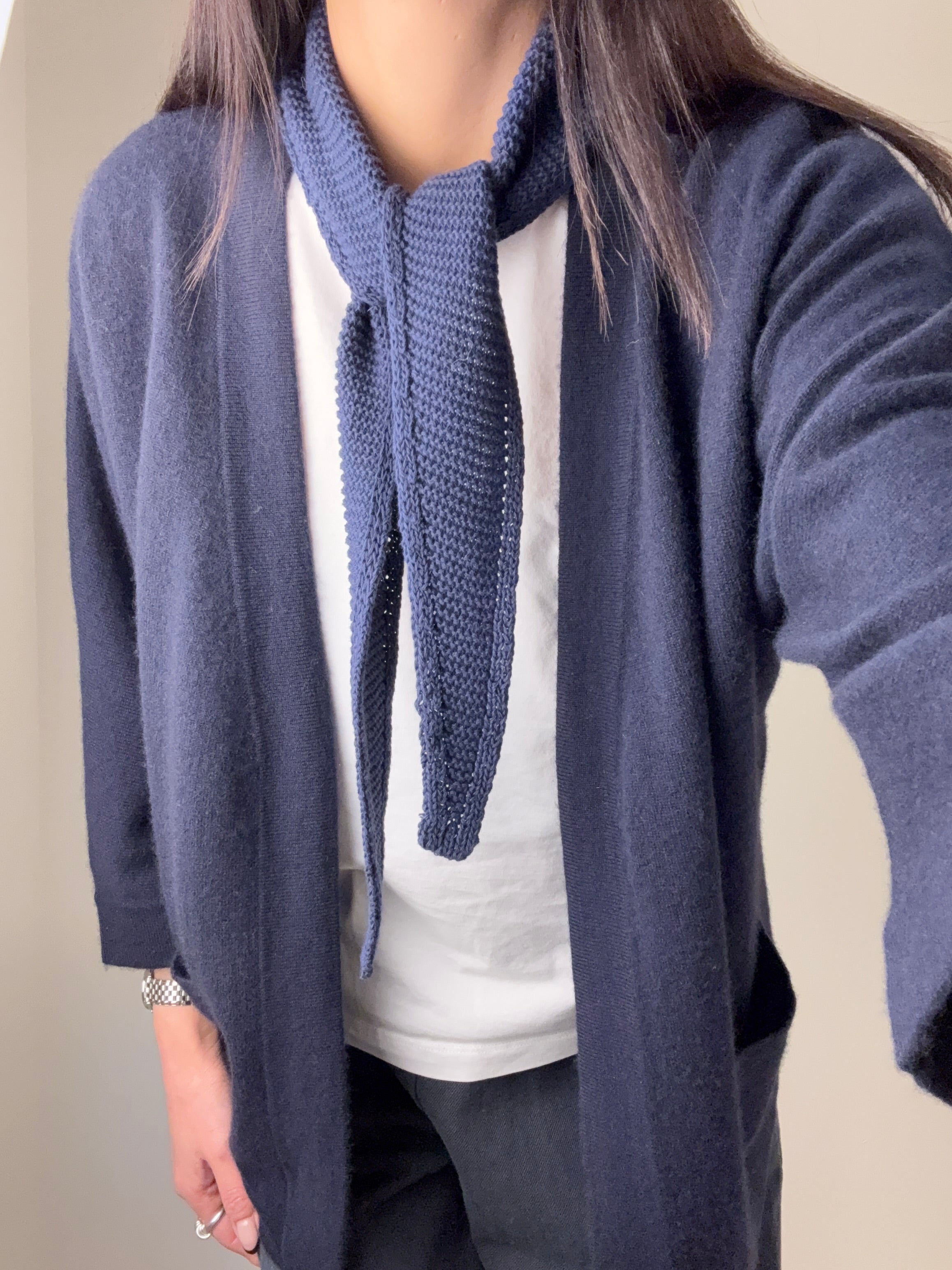 Cashmere Open-Front Cardigan