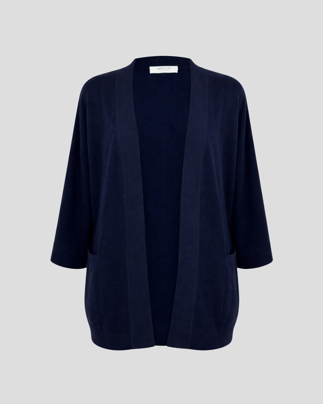 Cashmere Open-Front Cardigan