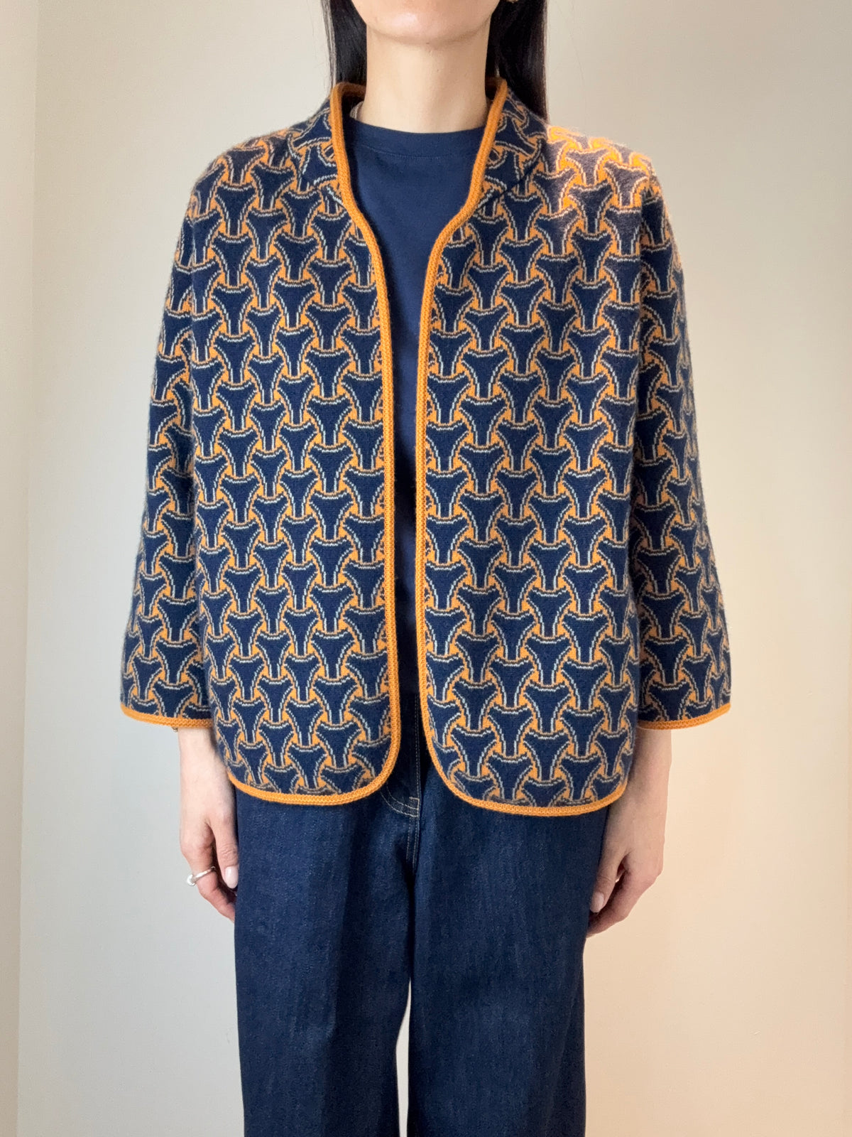 Open-Front Cashmere Jacket