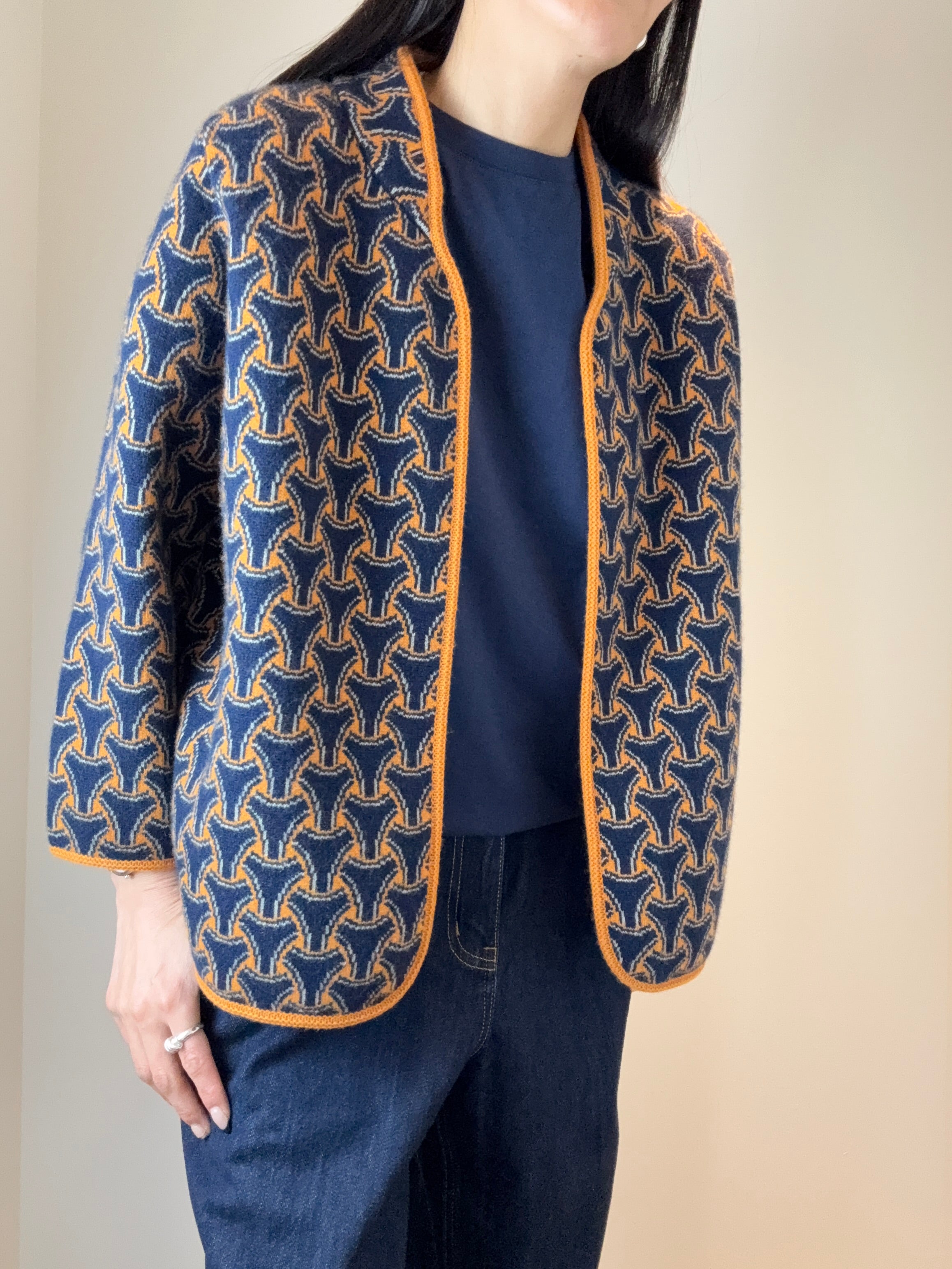 Open-Front Cashmere Jacket