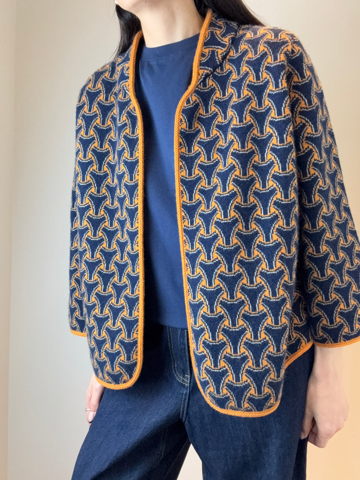 Open-Front Cashmere Jacket