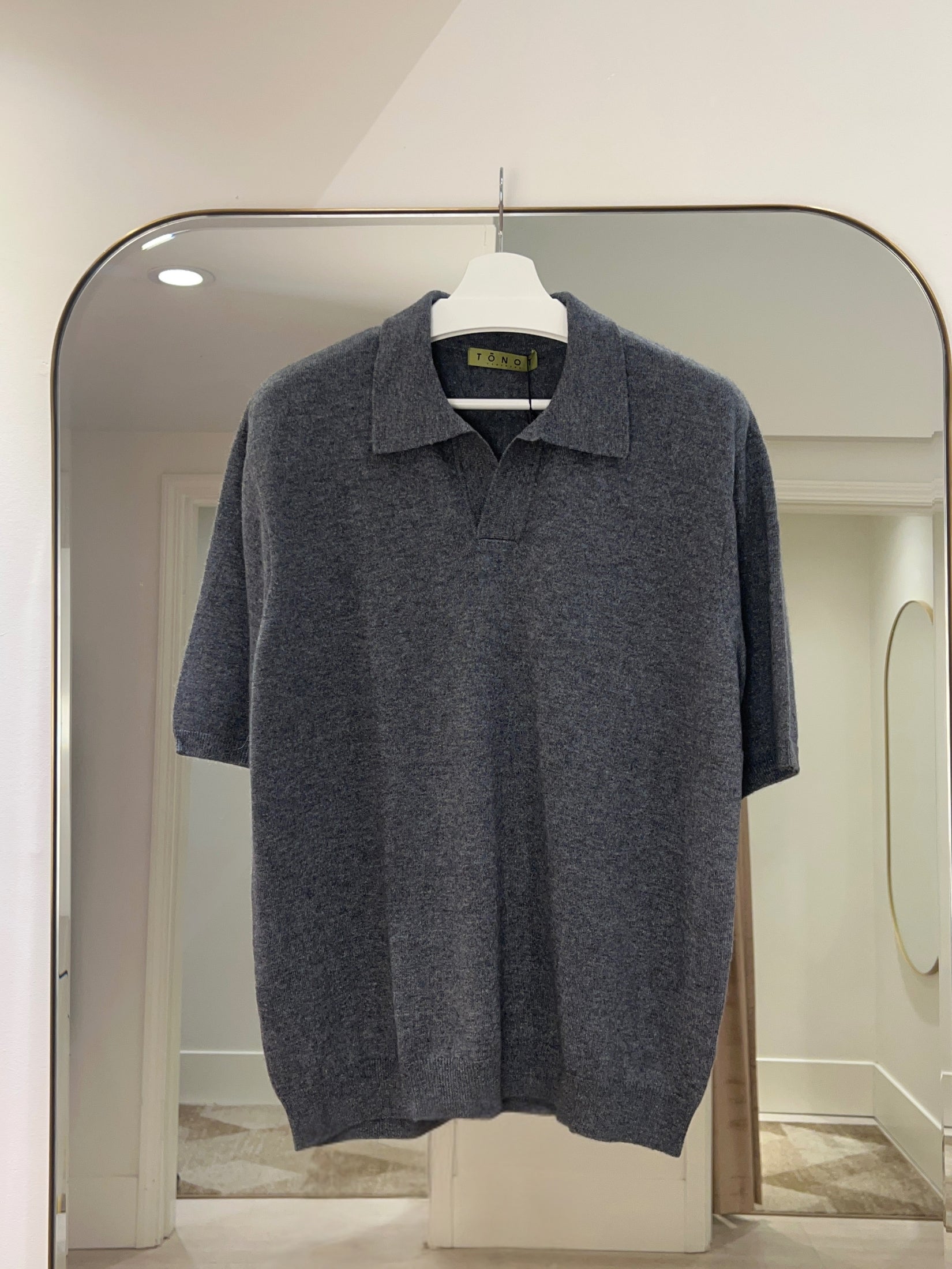 Cashmere Short Sleeve Polo