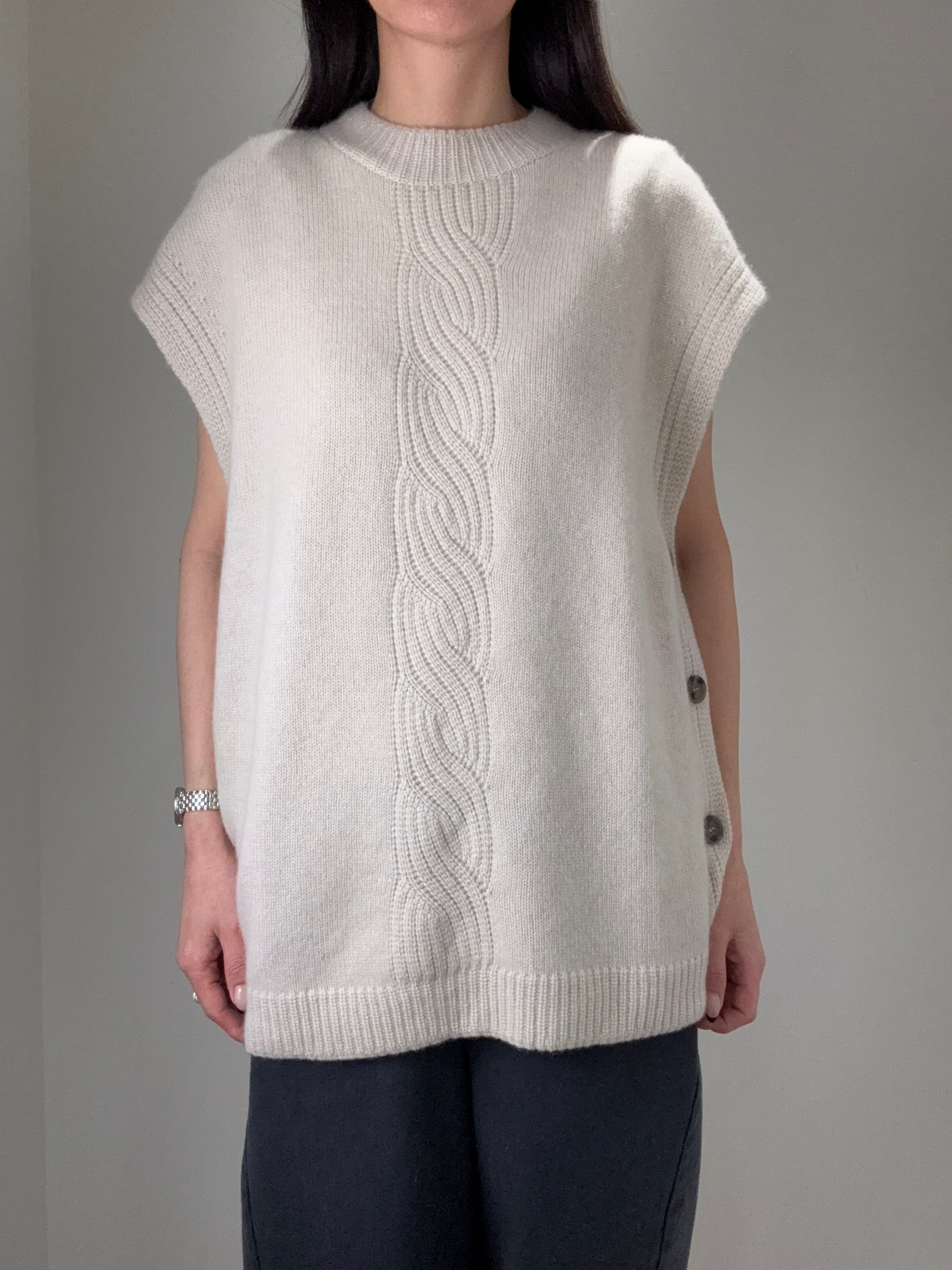 Cashmere Poncho Vest