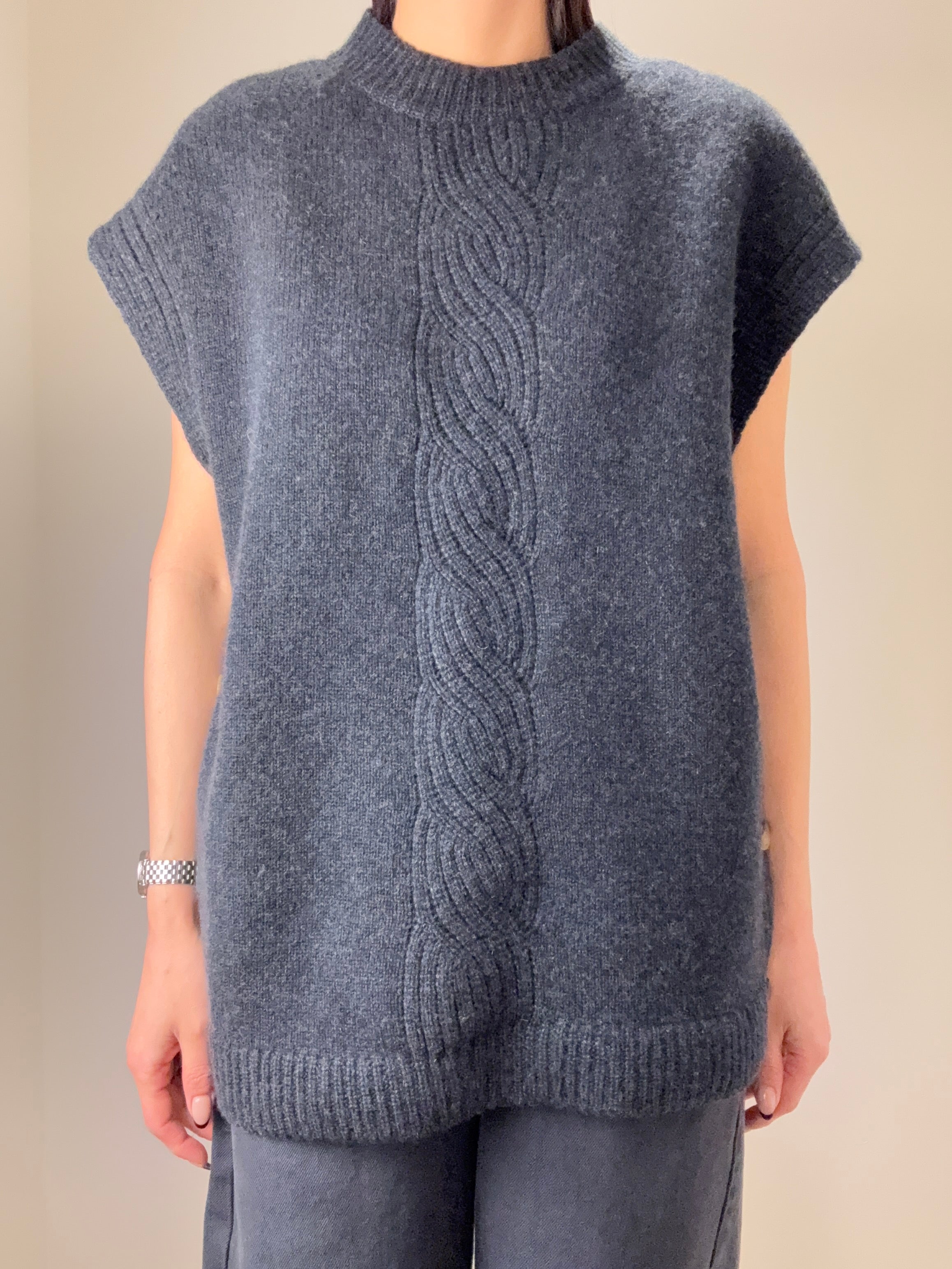 Cashmere Poncho Vest